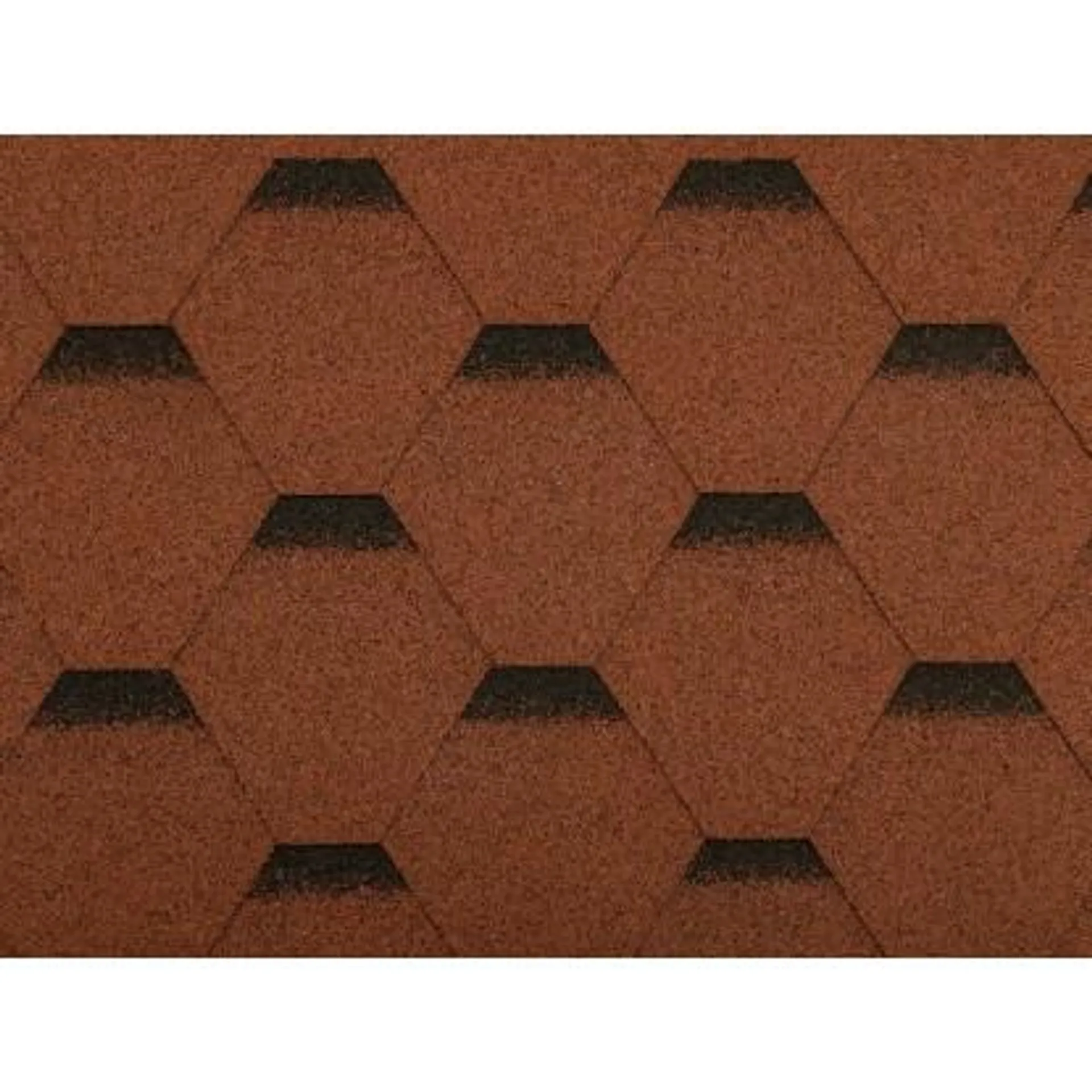 Gutta Asfaltový šindel Guttatec Hexagonal červený 333 x 1000 mm, 3m2