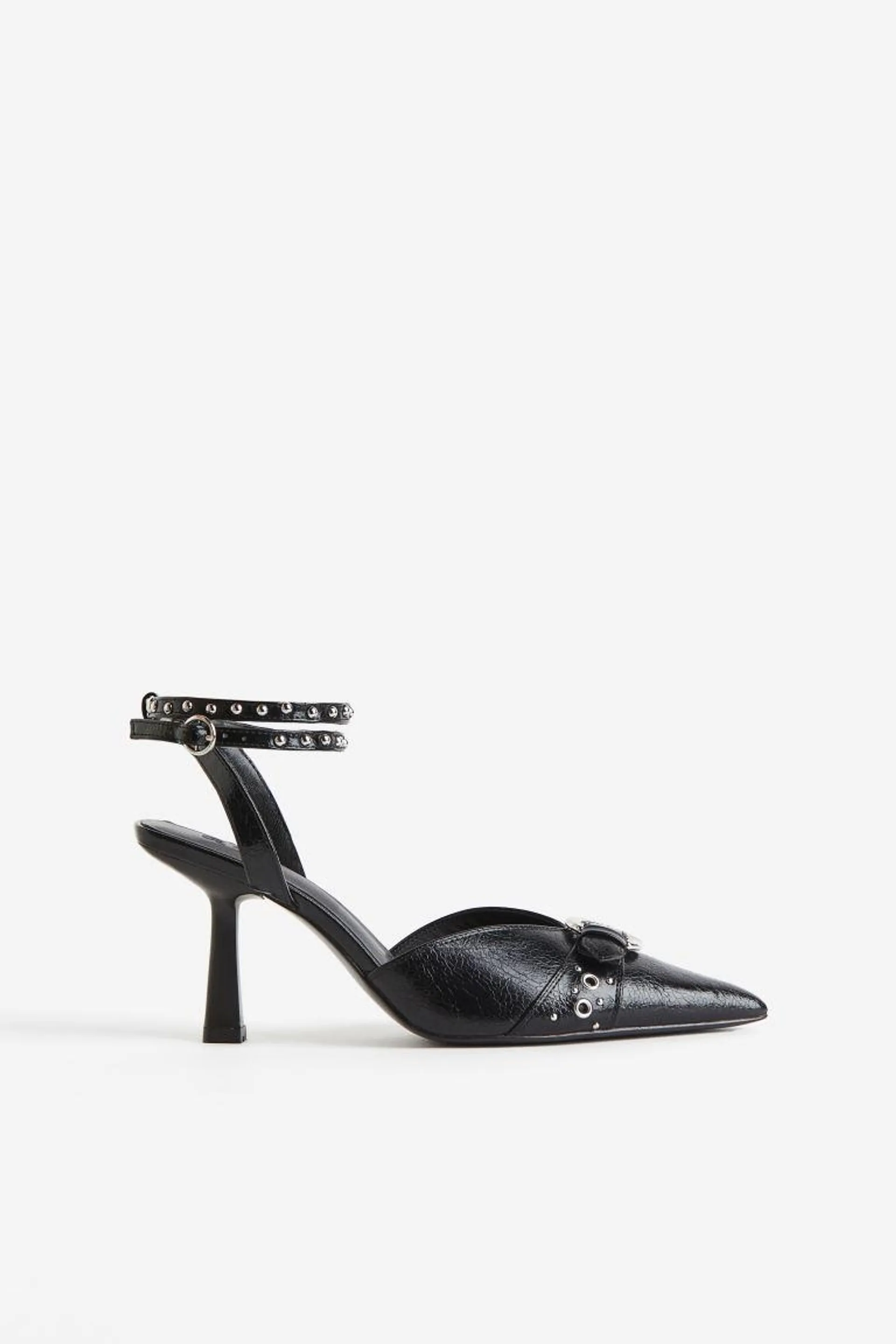 Stud-detail slingbacks