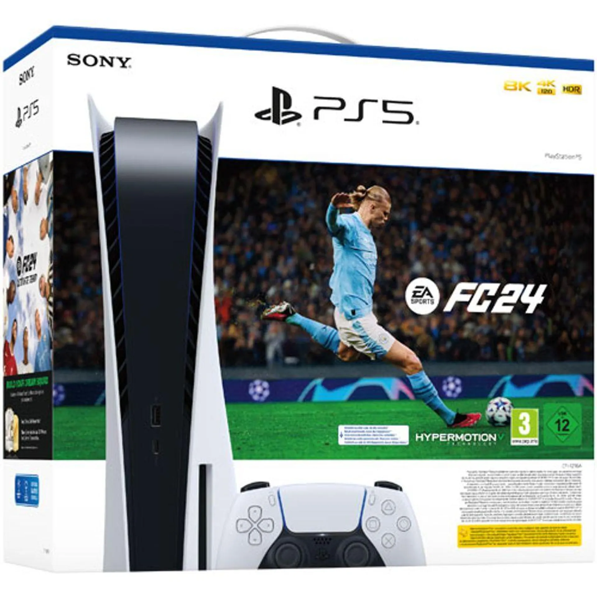 Konzole PS5 825 GB Standard Ed. Bílá + FC 24 + FUT VCH ITA Sony Computer Ent.