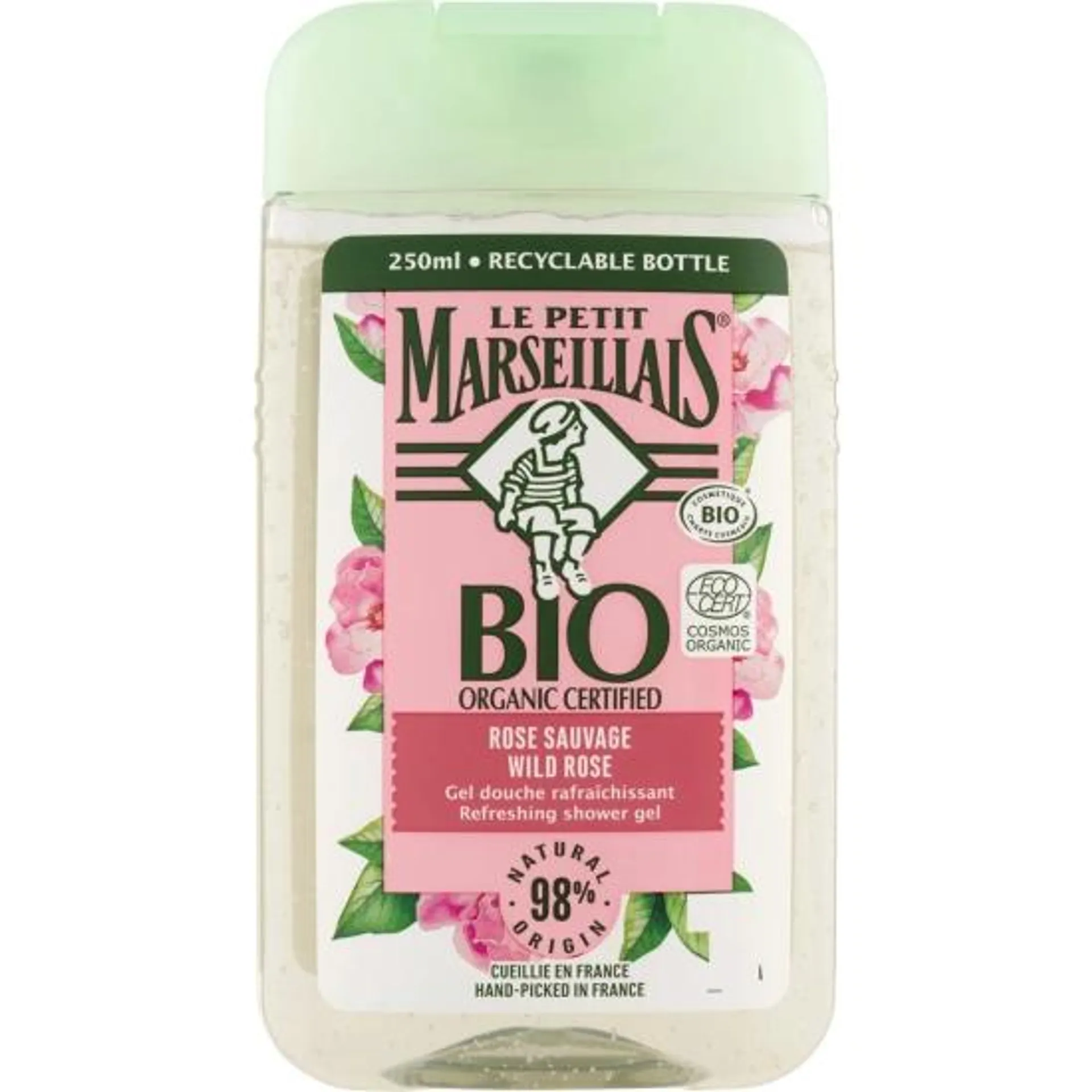 Le Petit Marseillais sprchový gel BIO divoká růže, 250 ml