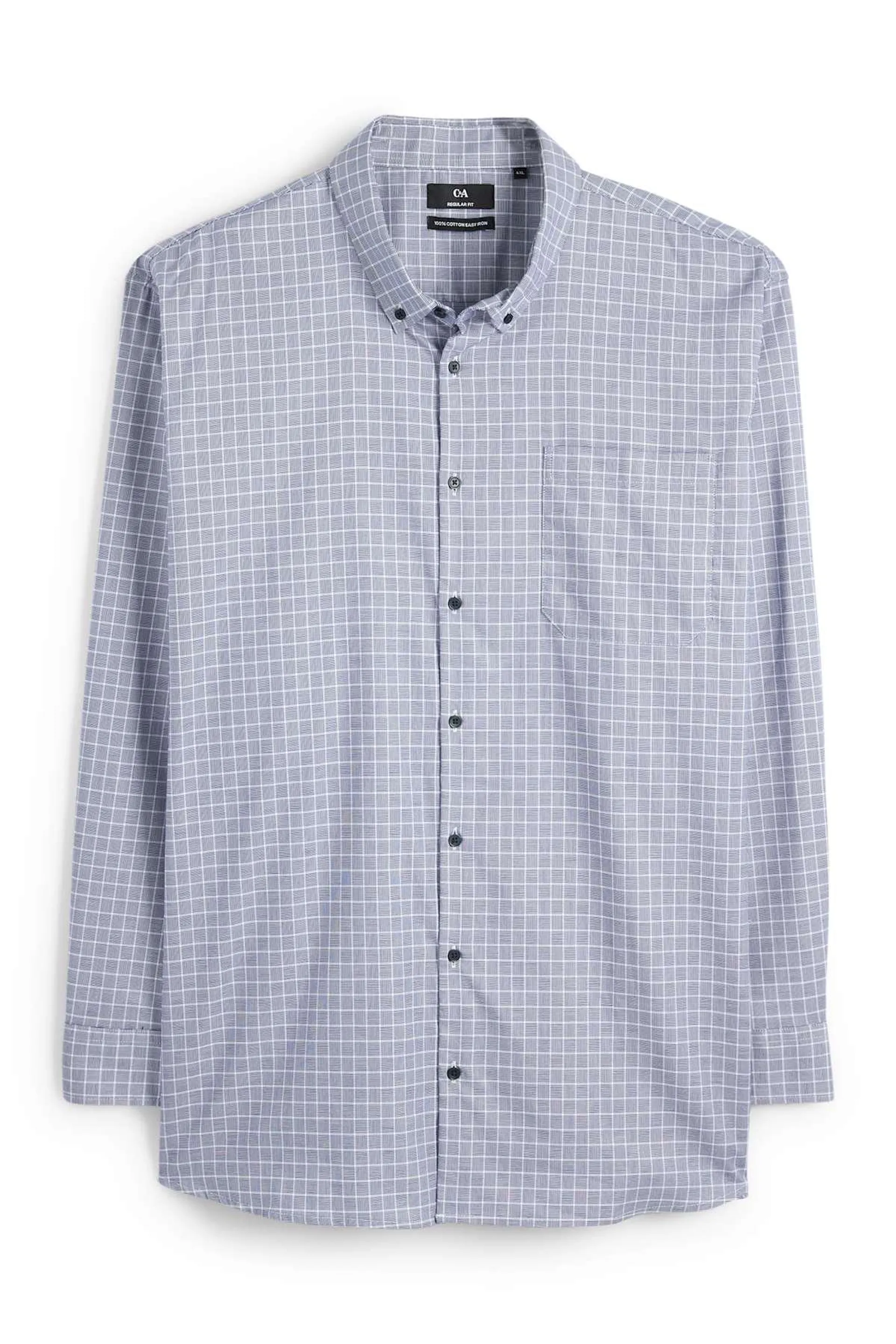 Košile - regular fit - button-down - snadné žehlení - kostkovaná