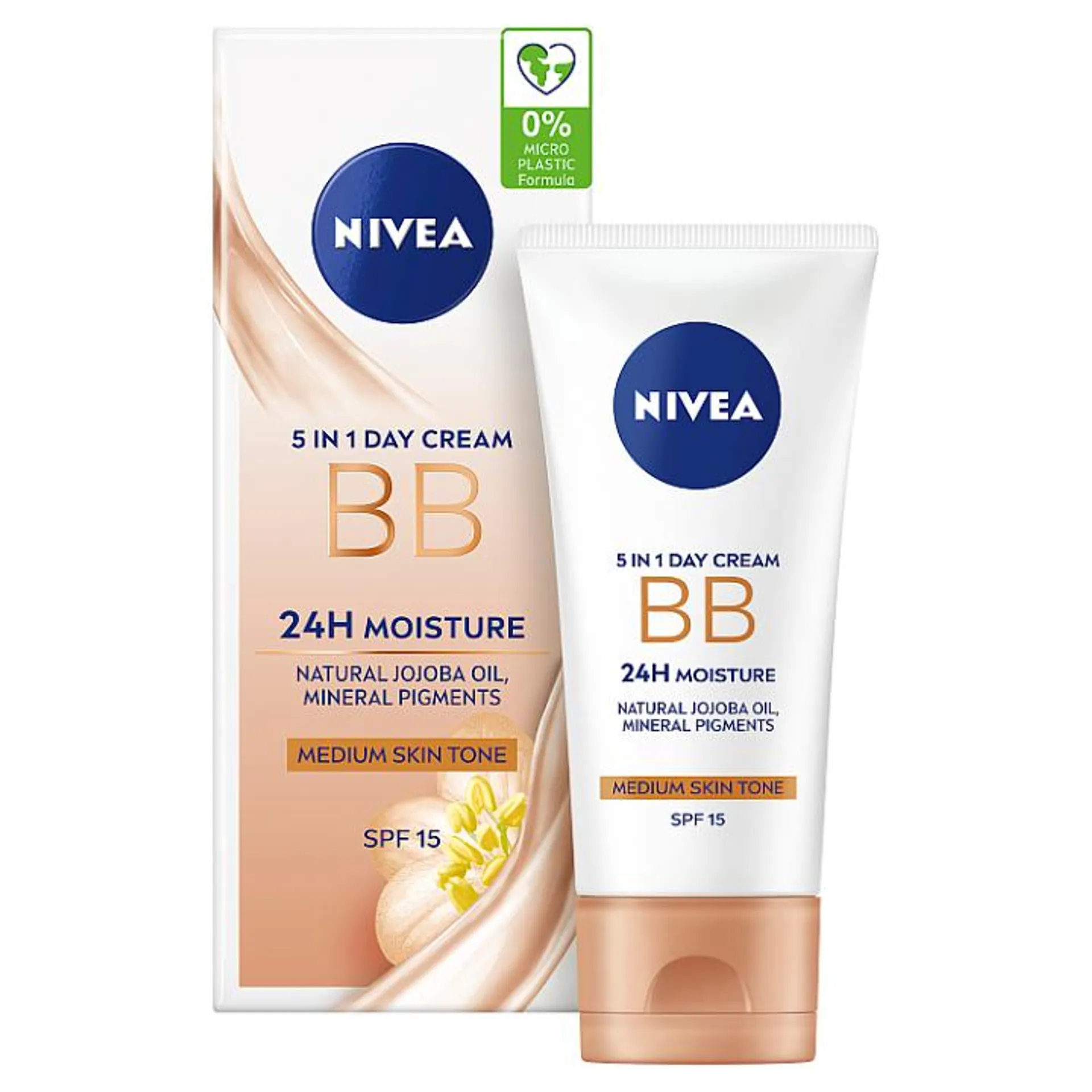 Nivea Zkrášlující hydratační denní BB krém 5 v 1 pro tmavší odstín pleti OF 15 50ml