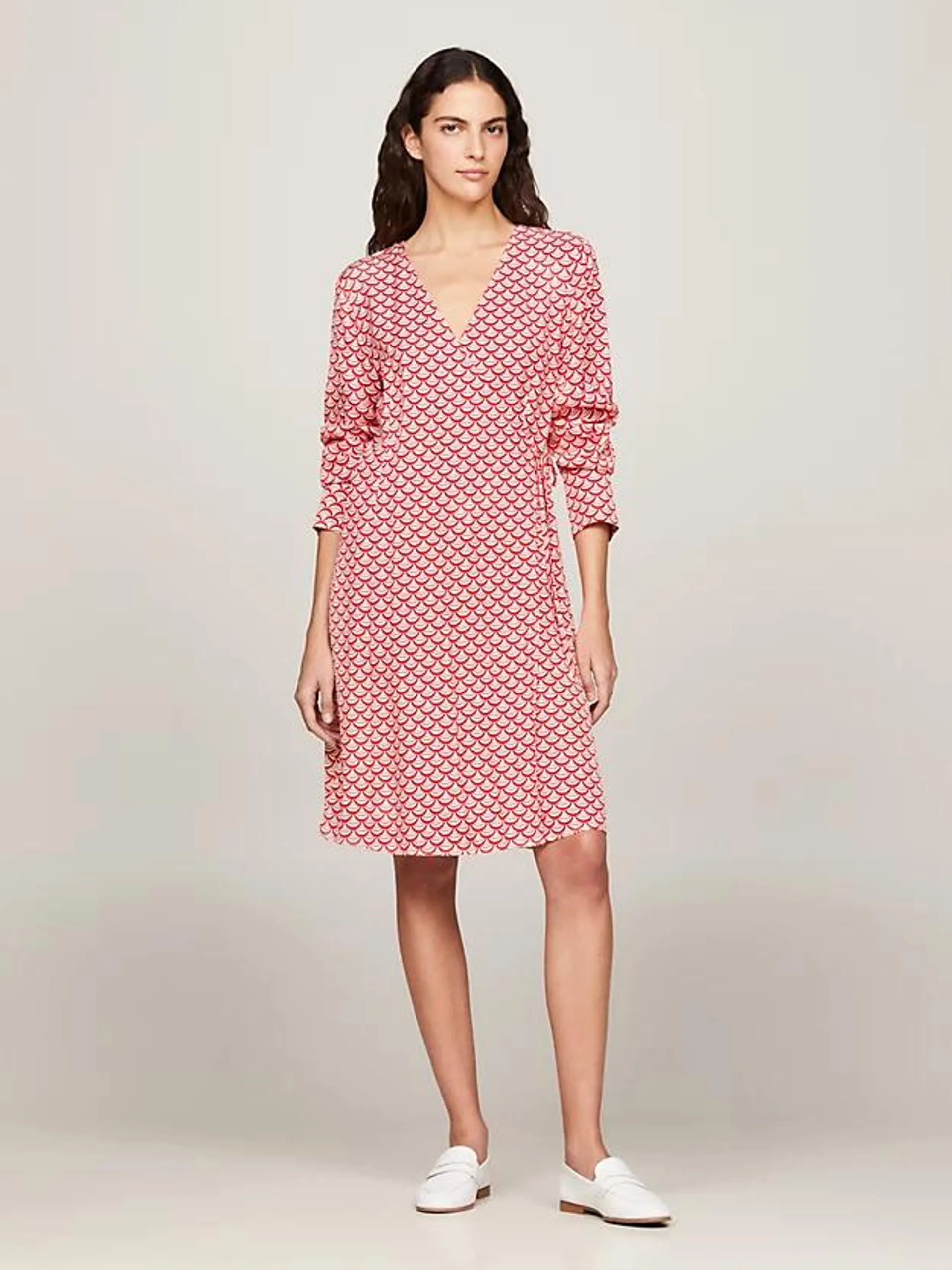 Fit And Flare Wrap Dress