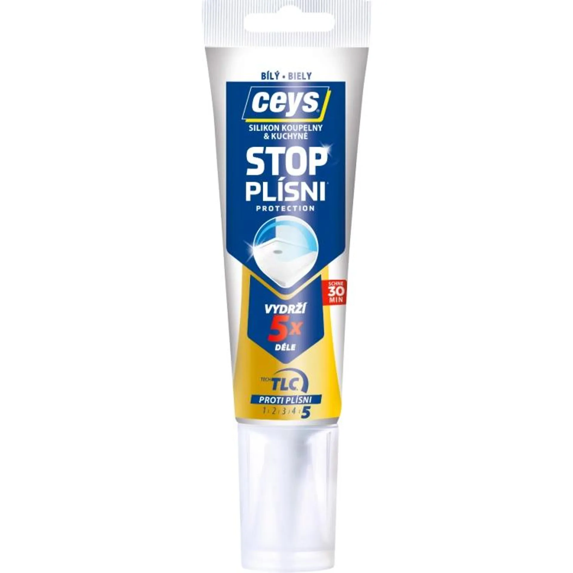 Ceys Stop Plísni sanitární silikon, bílý, tuba 125 ml