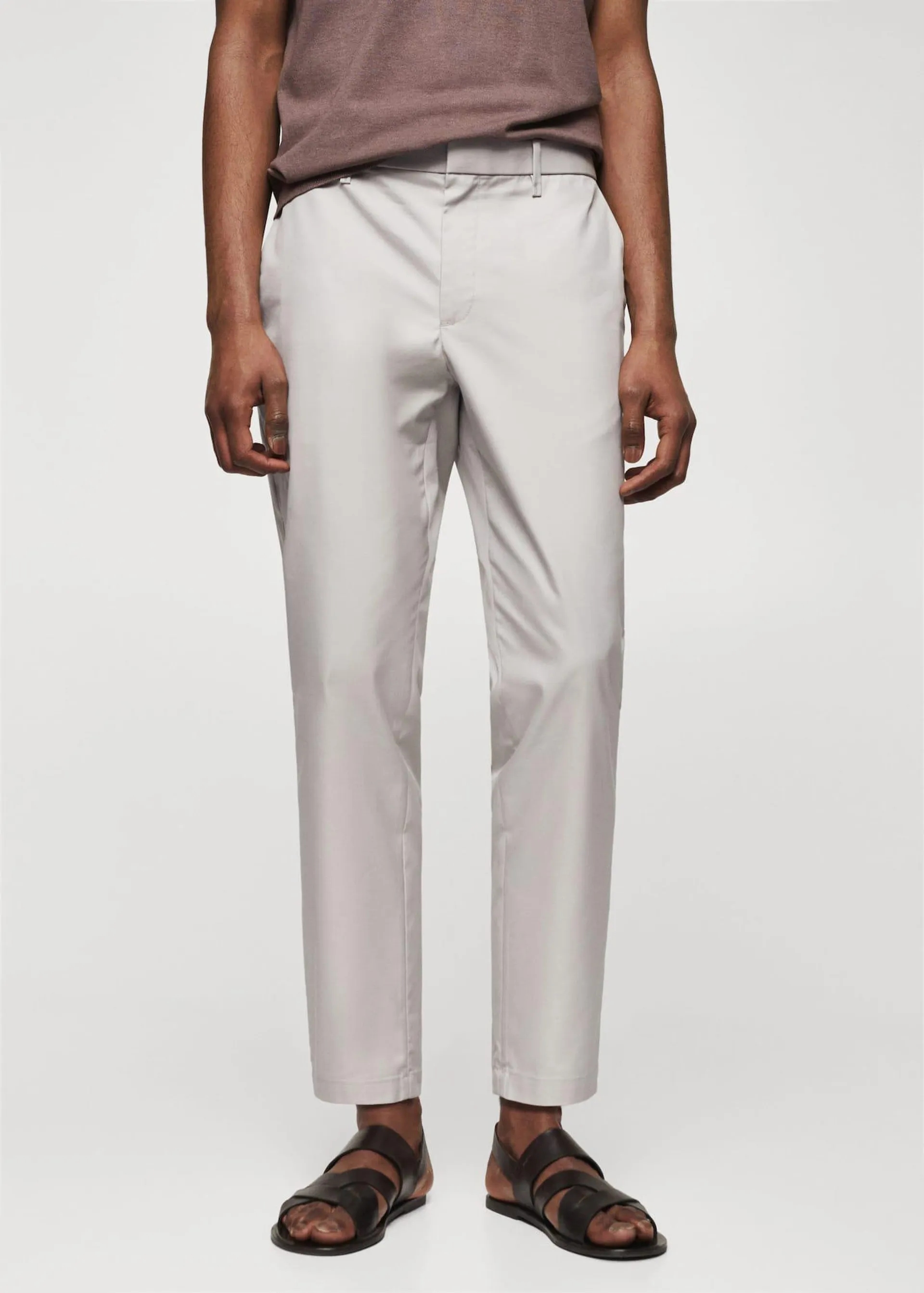 Bavlněné kalhoty slim fit