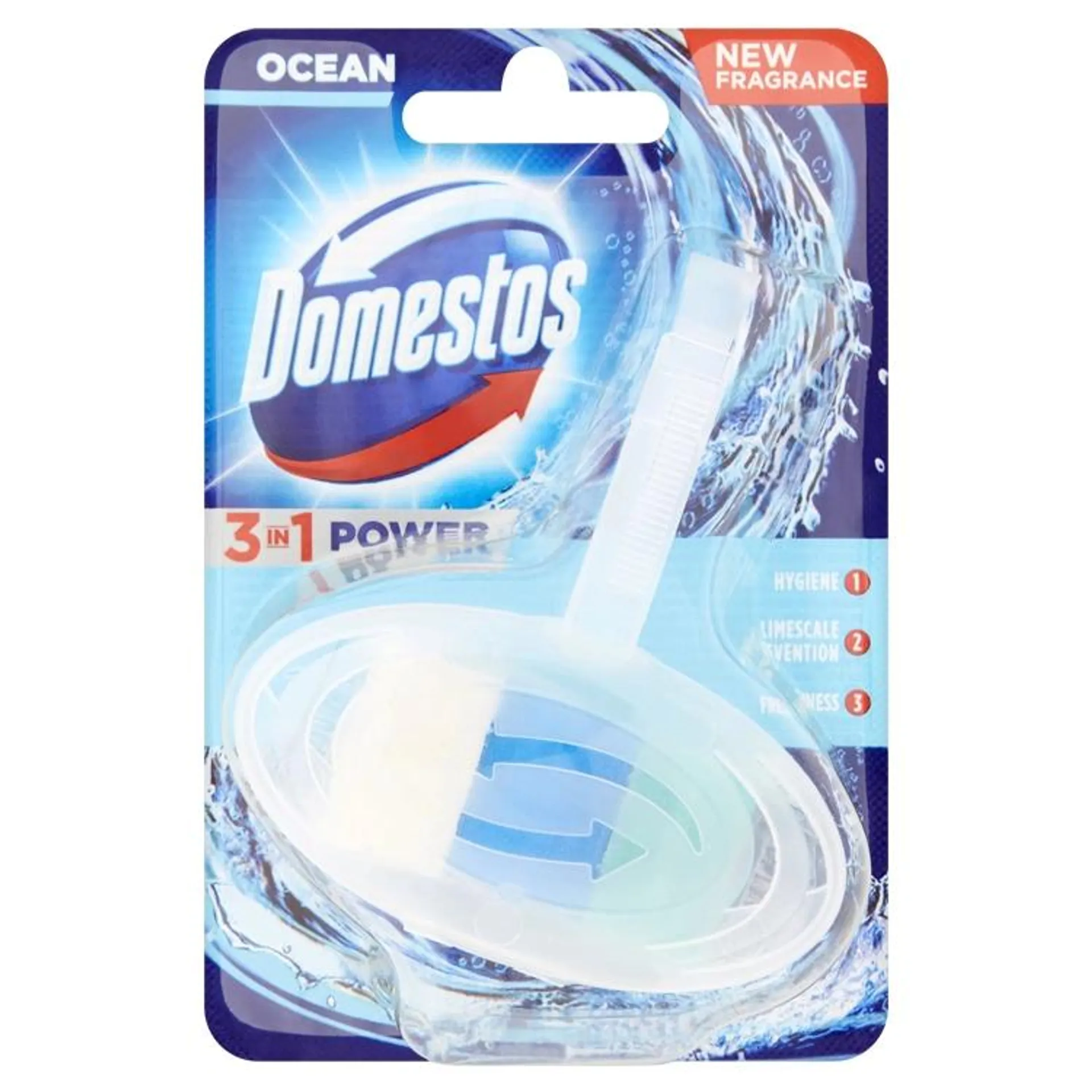 Domestos WC blok 3v1 Ocean, 40 g