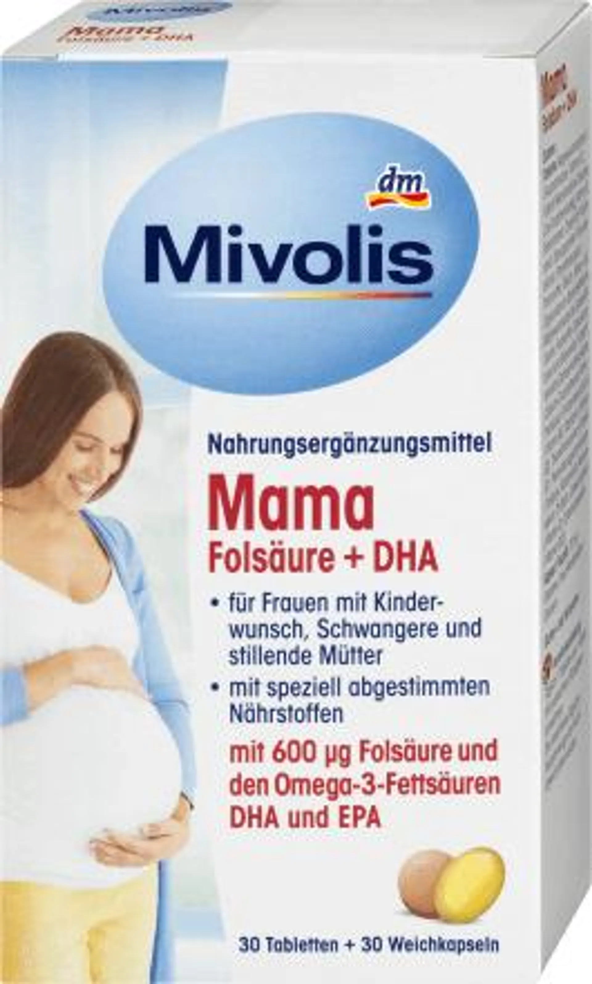 Mama folát DHA tablety, 41 g