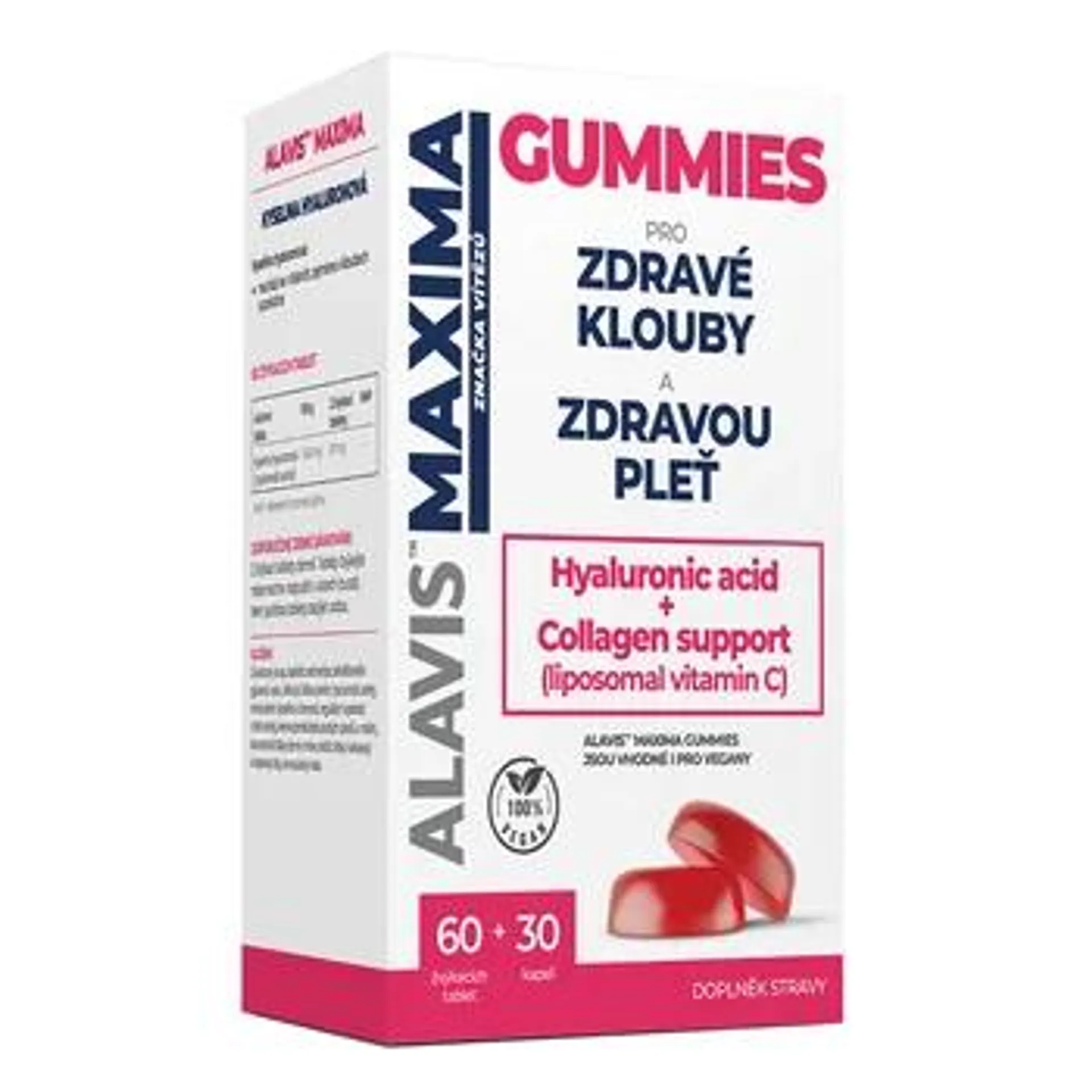 Alavis Maxima Gummies + Vitamin C 60 žvýkacích tablet + 30 kapslí