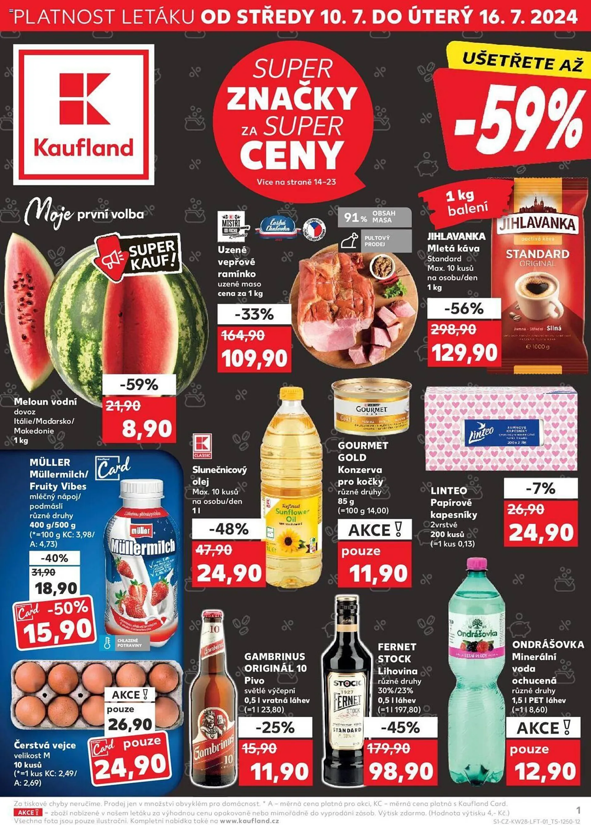 Kaufland leták - 10. července 16. července 2024 - Page 1