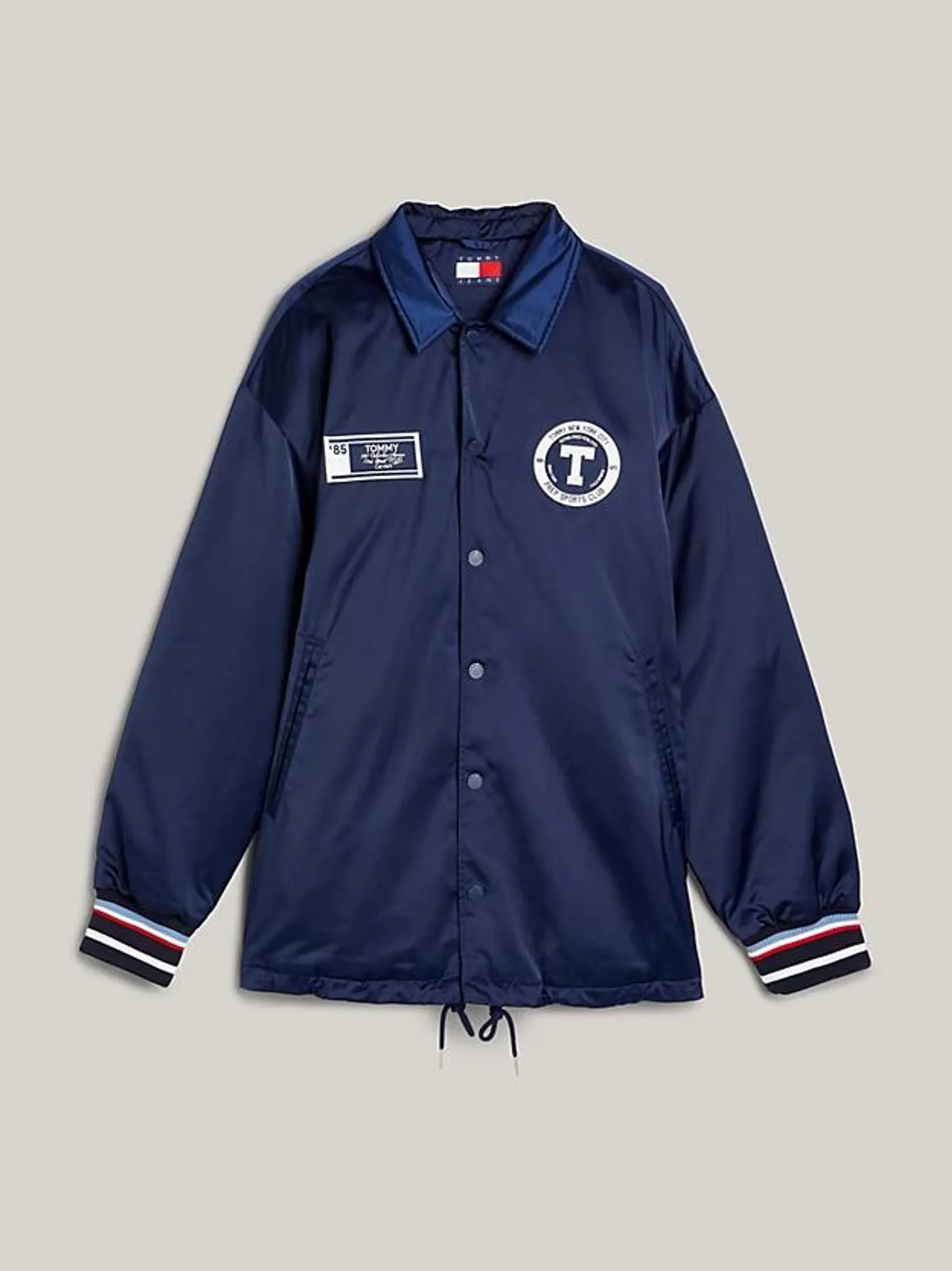 Varsity Back Logo Longline Coach Jacket