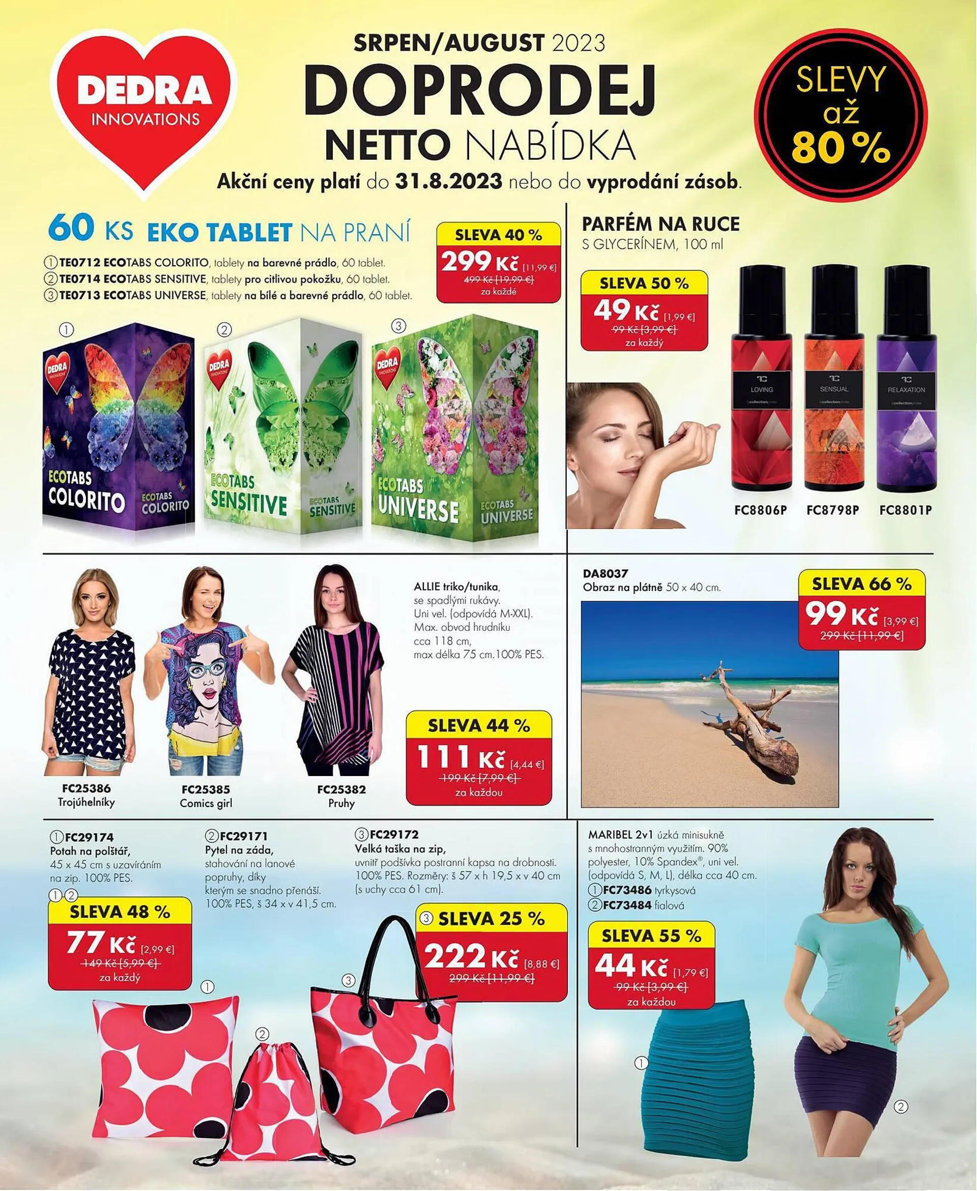 Dedra leták - 21. července 31. srpna 2023 - Page 1
