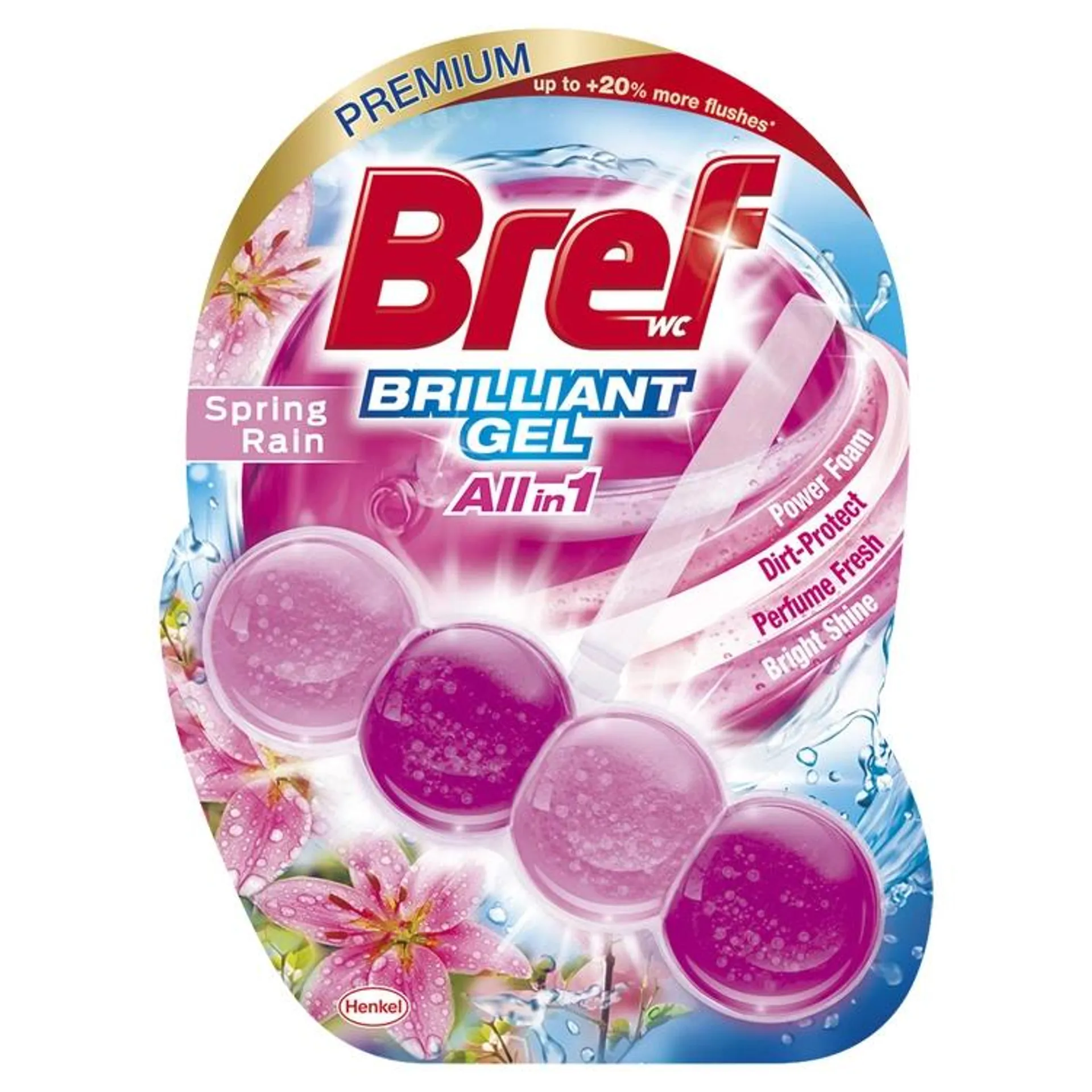 Bref Brilliant Gel Spring Rain WC blok 42 g