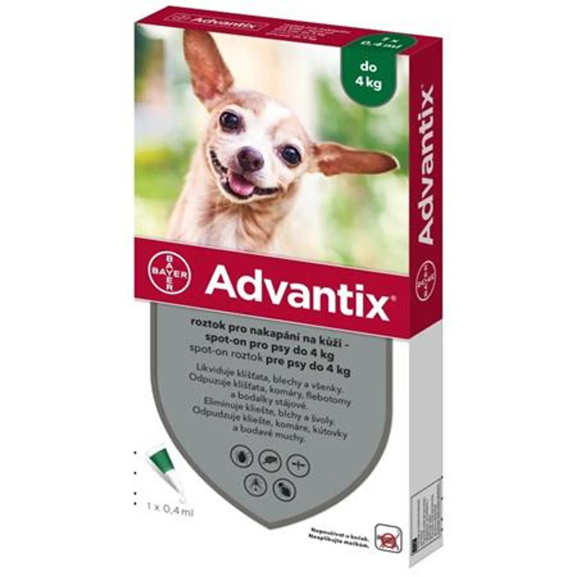 Advantix spot-on pro psy 1,5-4 kg 1x 0,4 ml