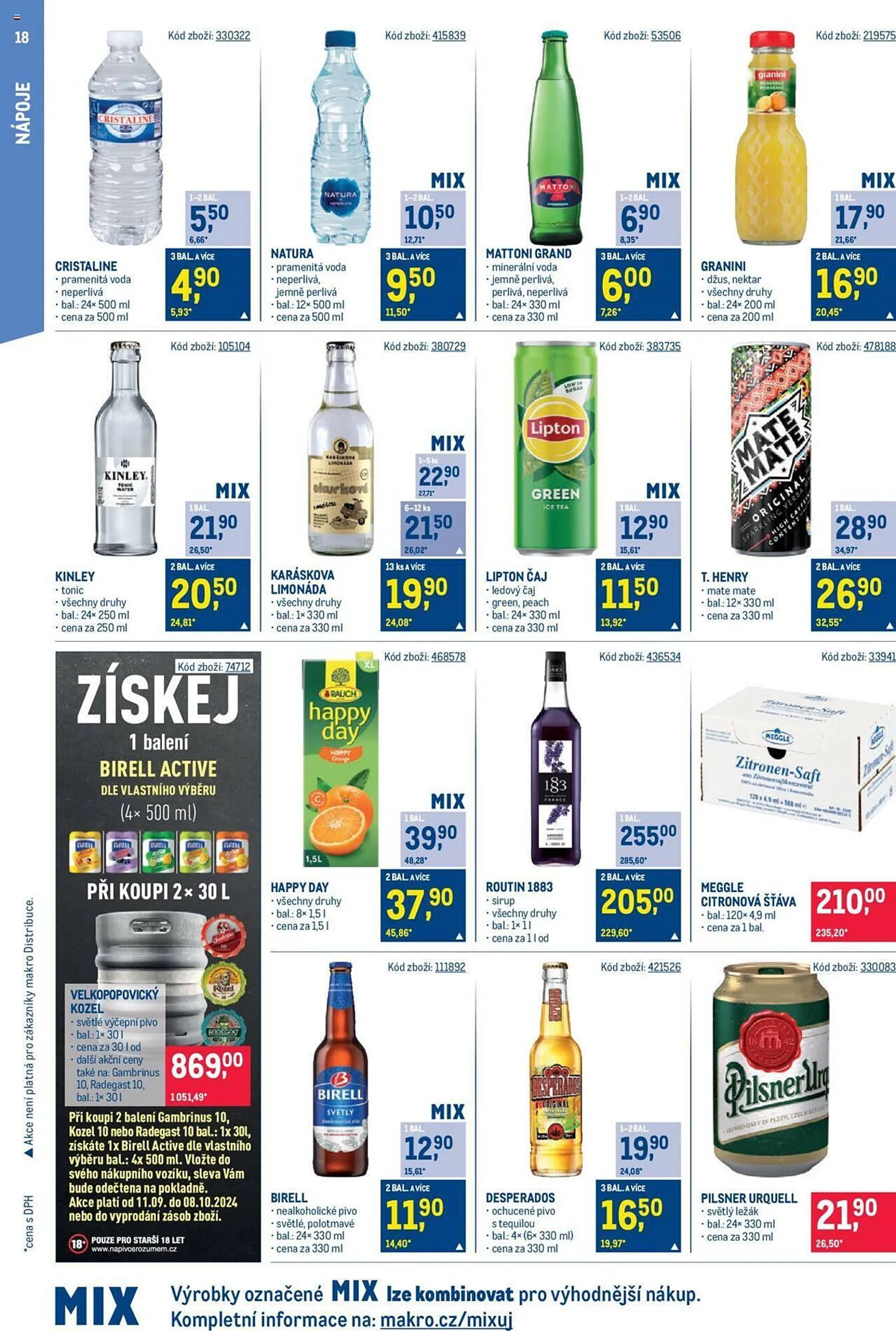 Makro leták - 25. září 8. října 2024 - Page 18