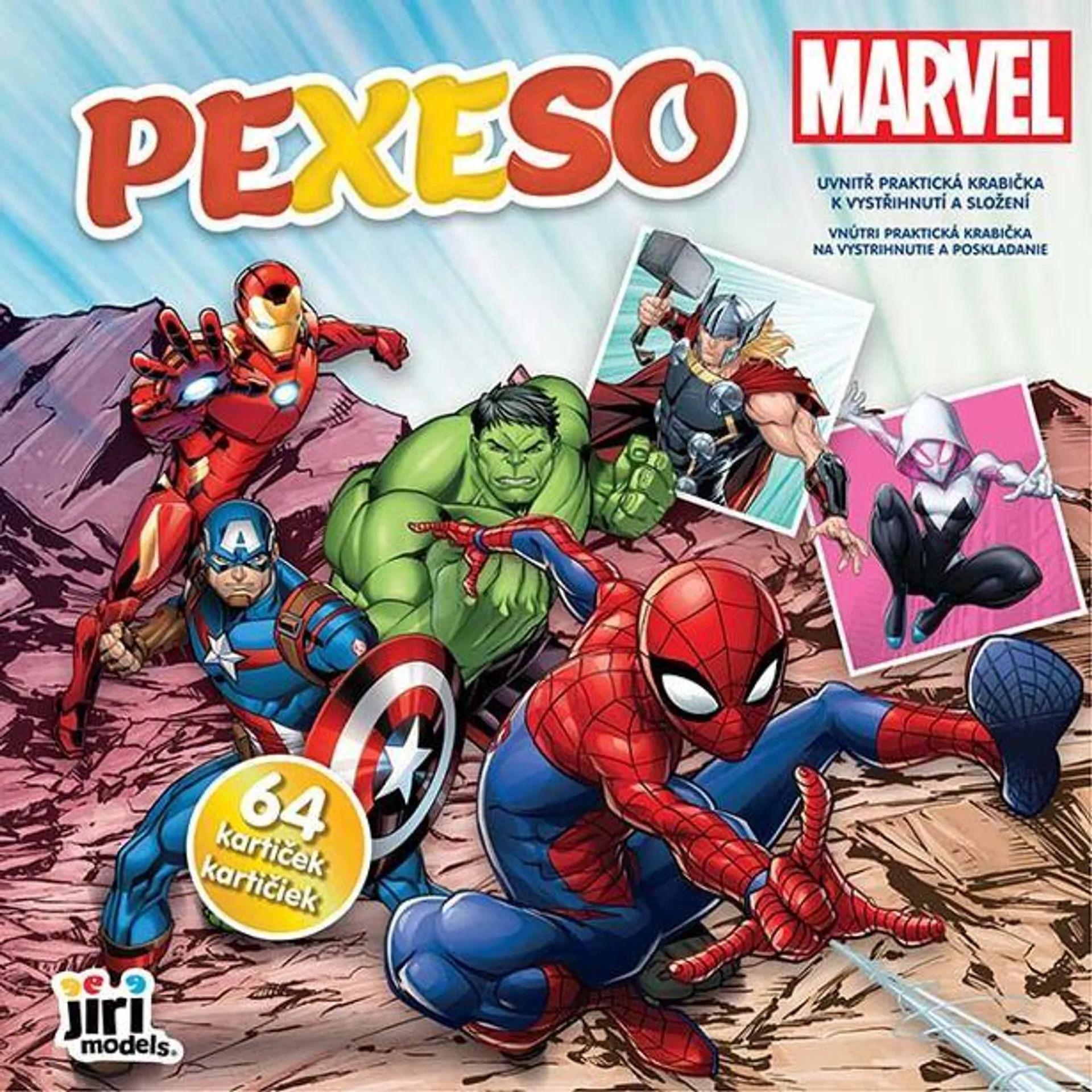 Jiri Models Pexeso v sešitu Marvel