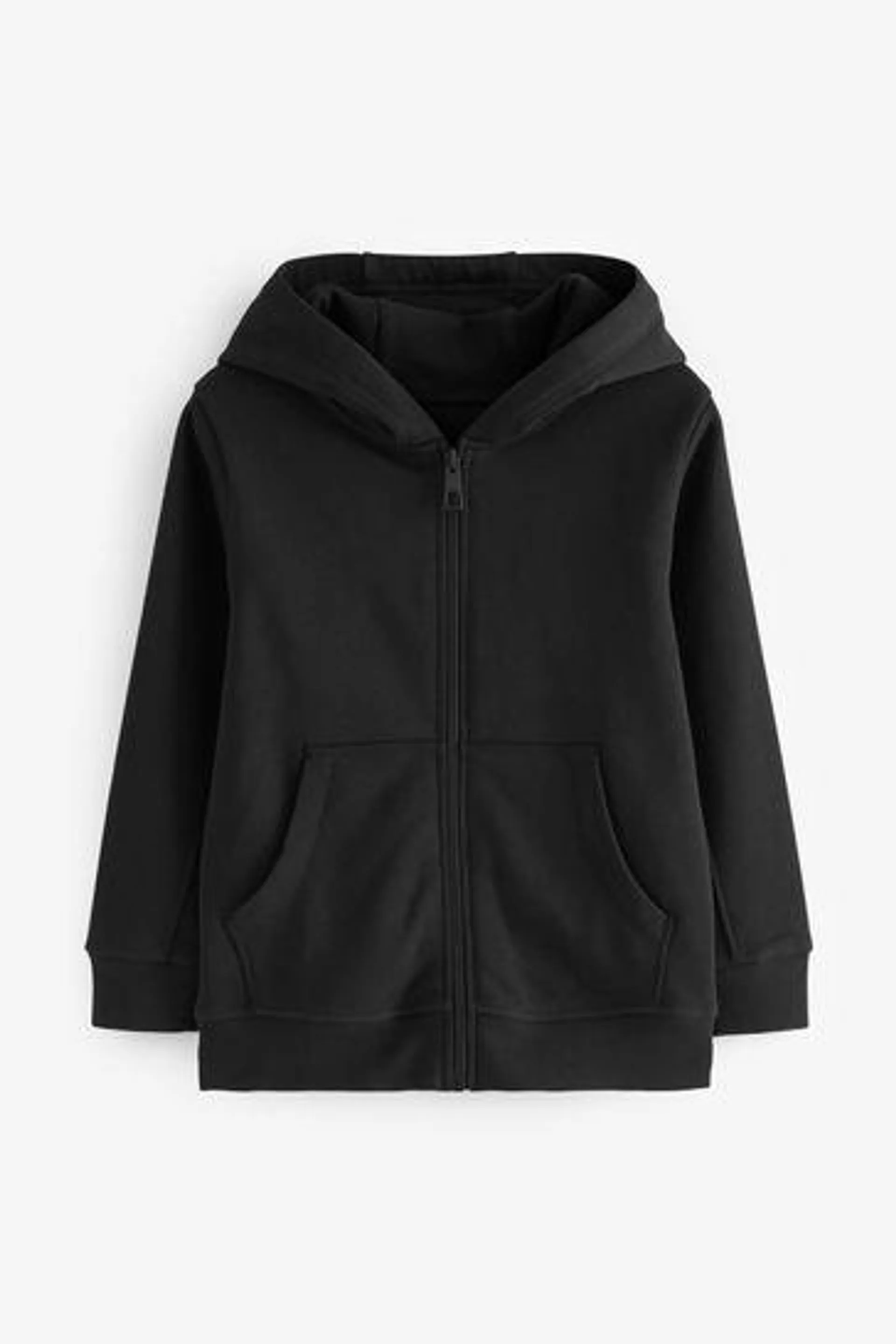 Plain Zip Through Hoodie (3-16yrs)