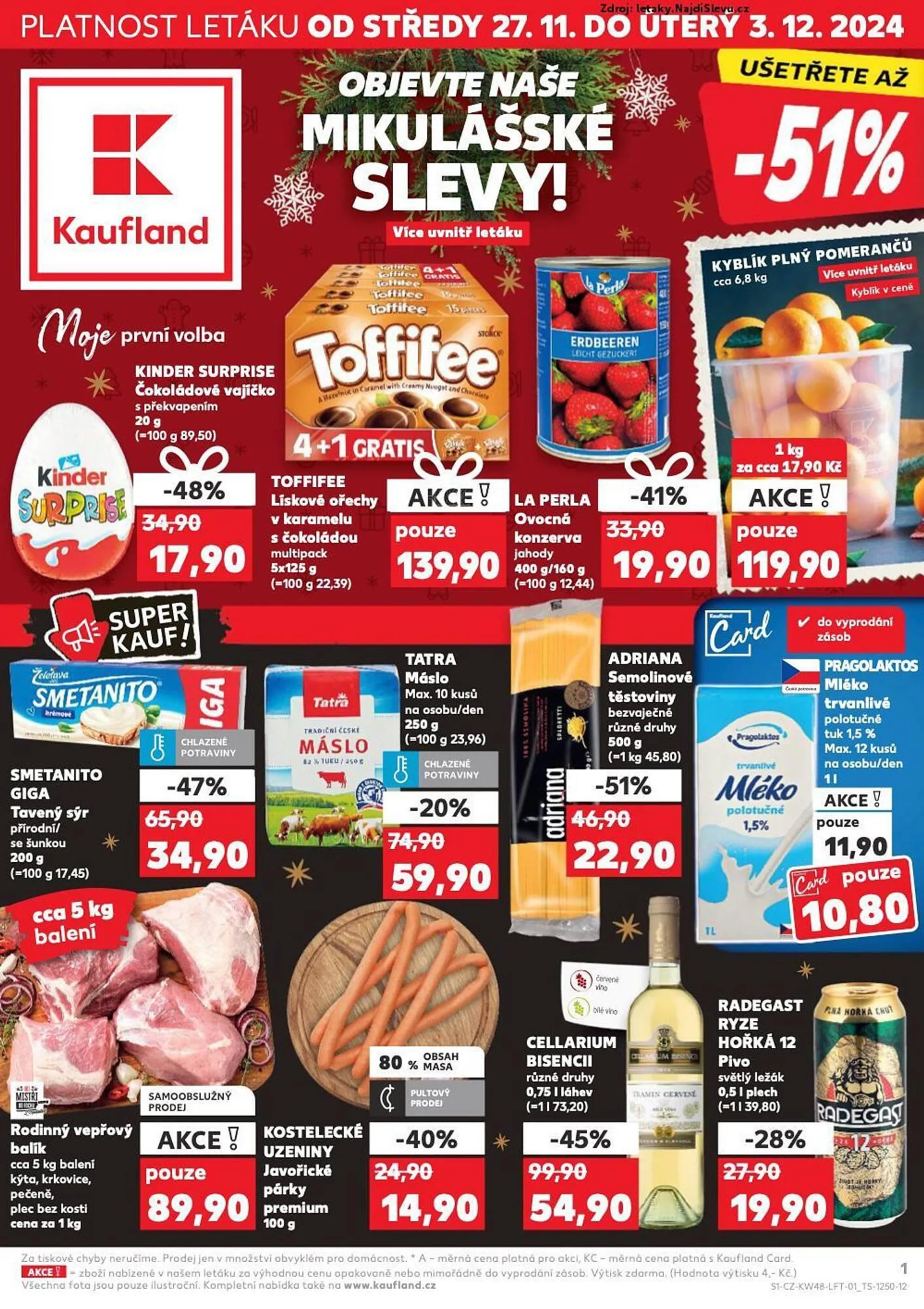 Kaufland leták - 27. listopadu 3. prosince 2024 - Page 1