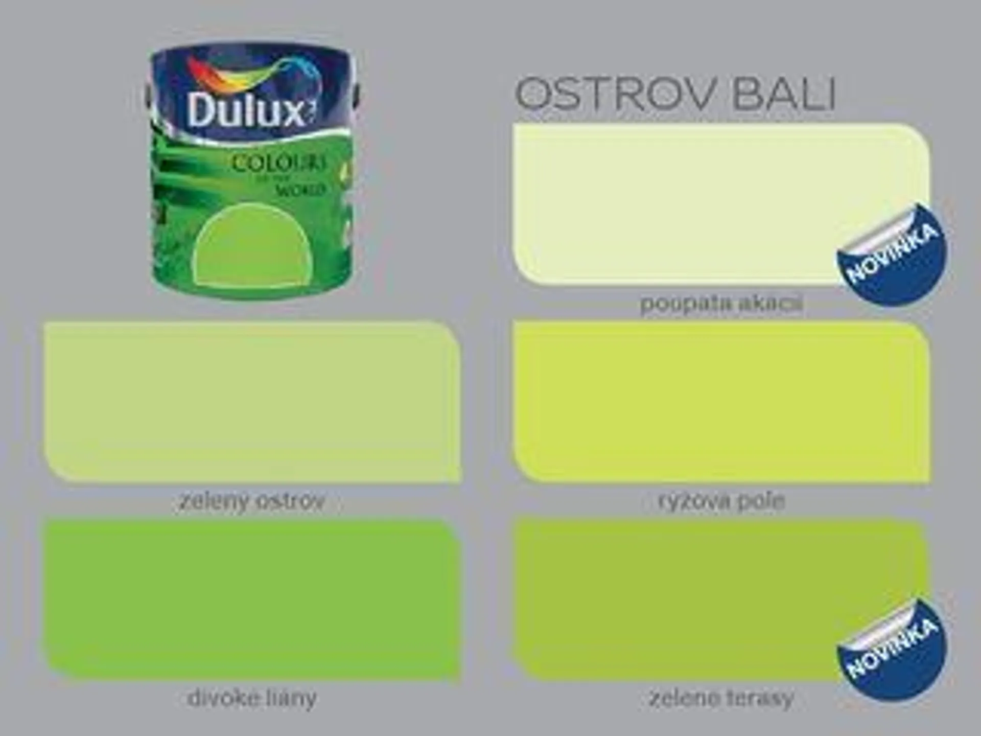 Dulux Color of the World - odstíny ostrova Bali