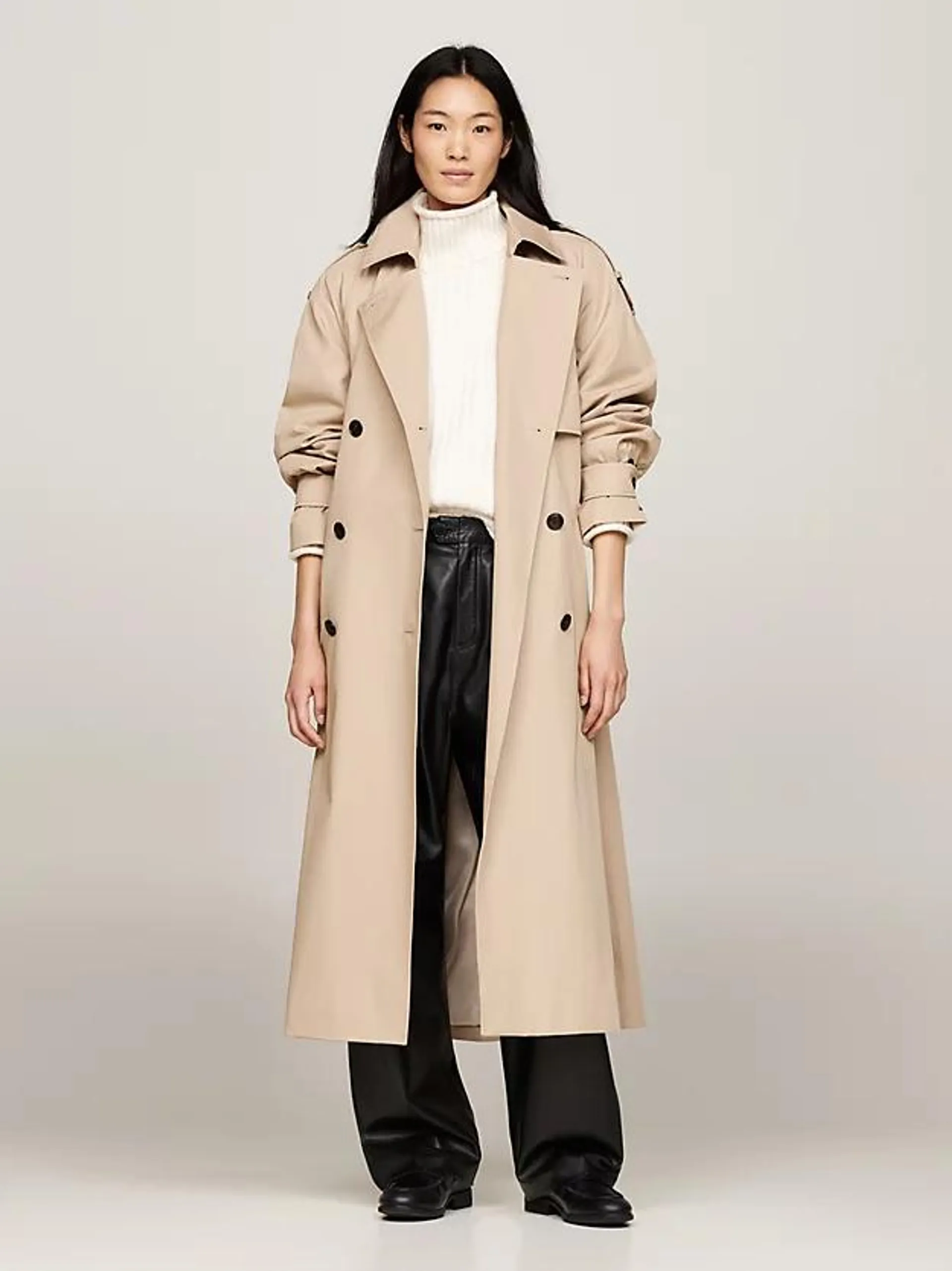 Oversized Belted Longline Trench Coat