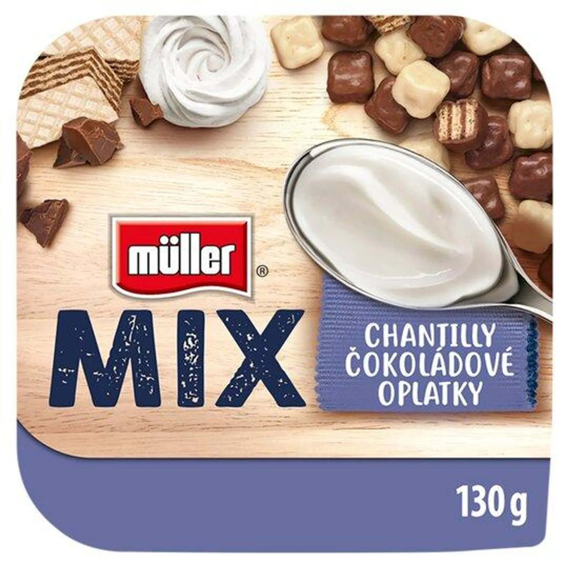 Müller Mix Choco Waffles jogurt 130g