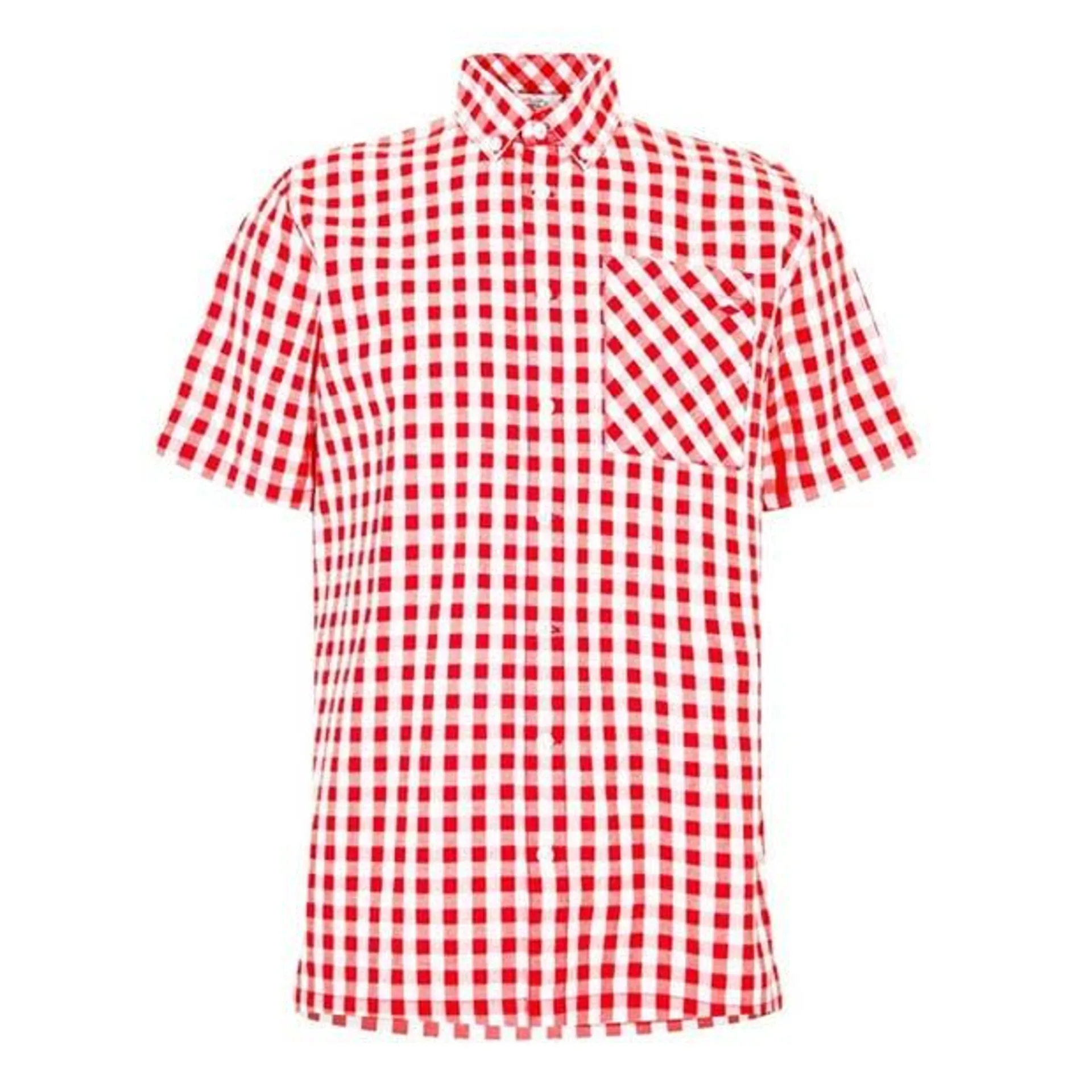 Cooper Men's Gingham Check Short Sleeve Shirt