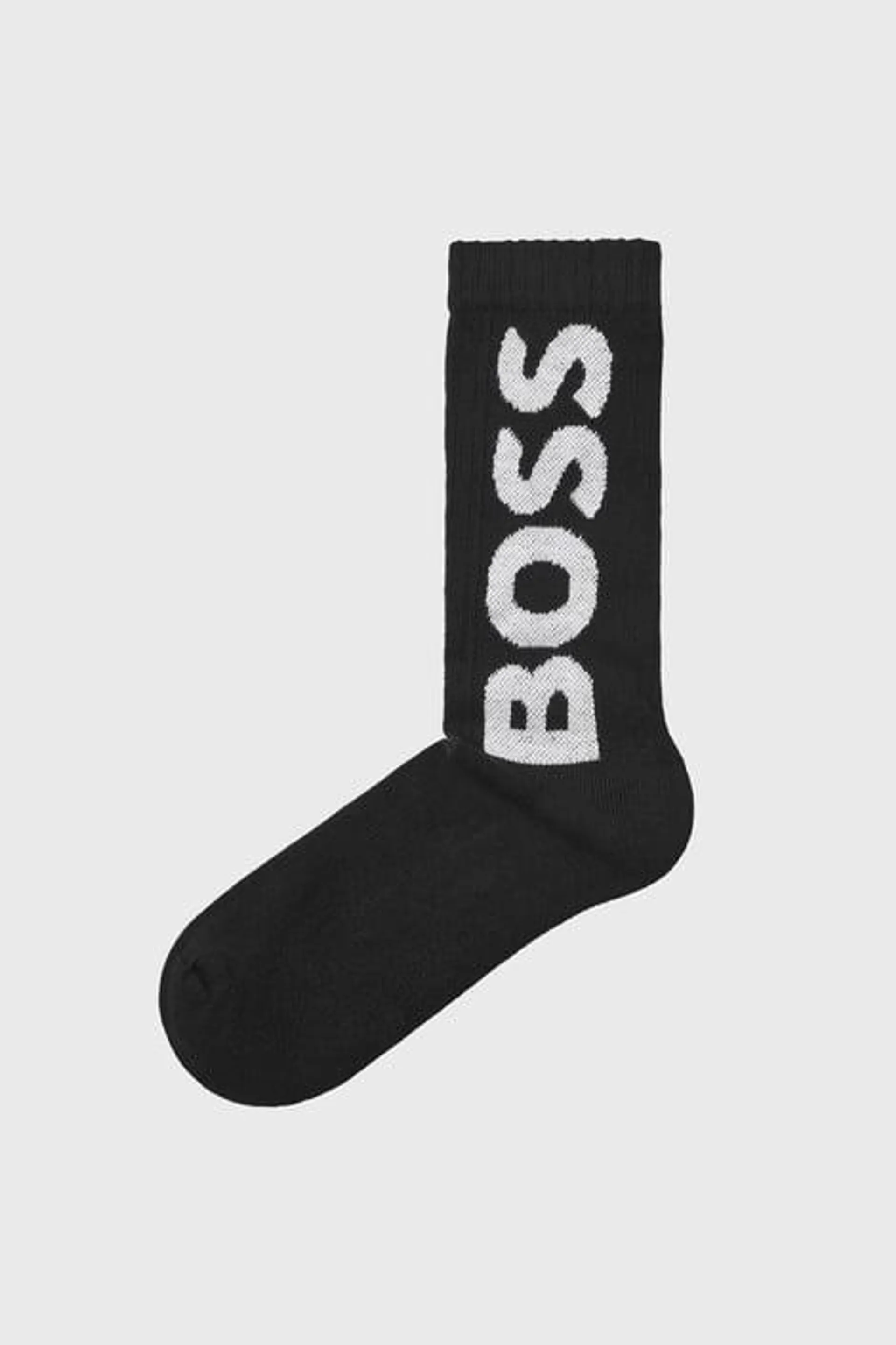 Ponožky BOSS Rib Logo - černá