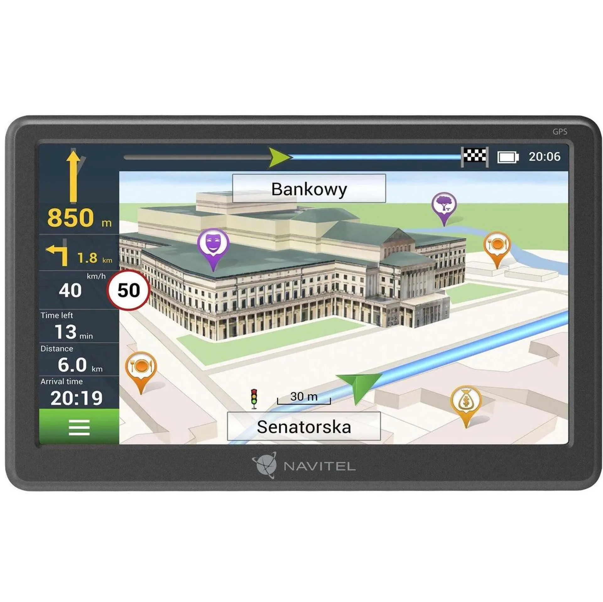 GPS Navigace Navitel E707 7", Truck, speedcam, 47 zemí, LM VYBALENO