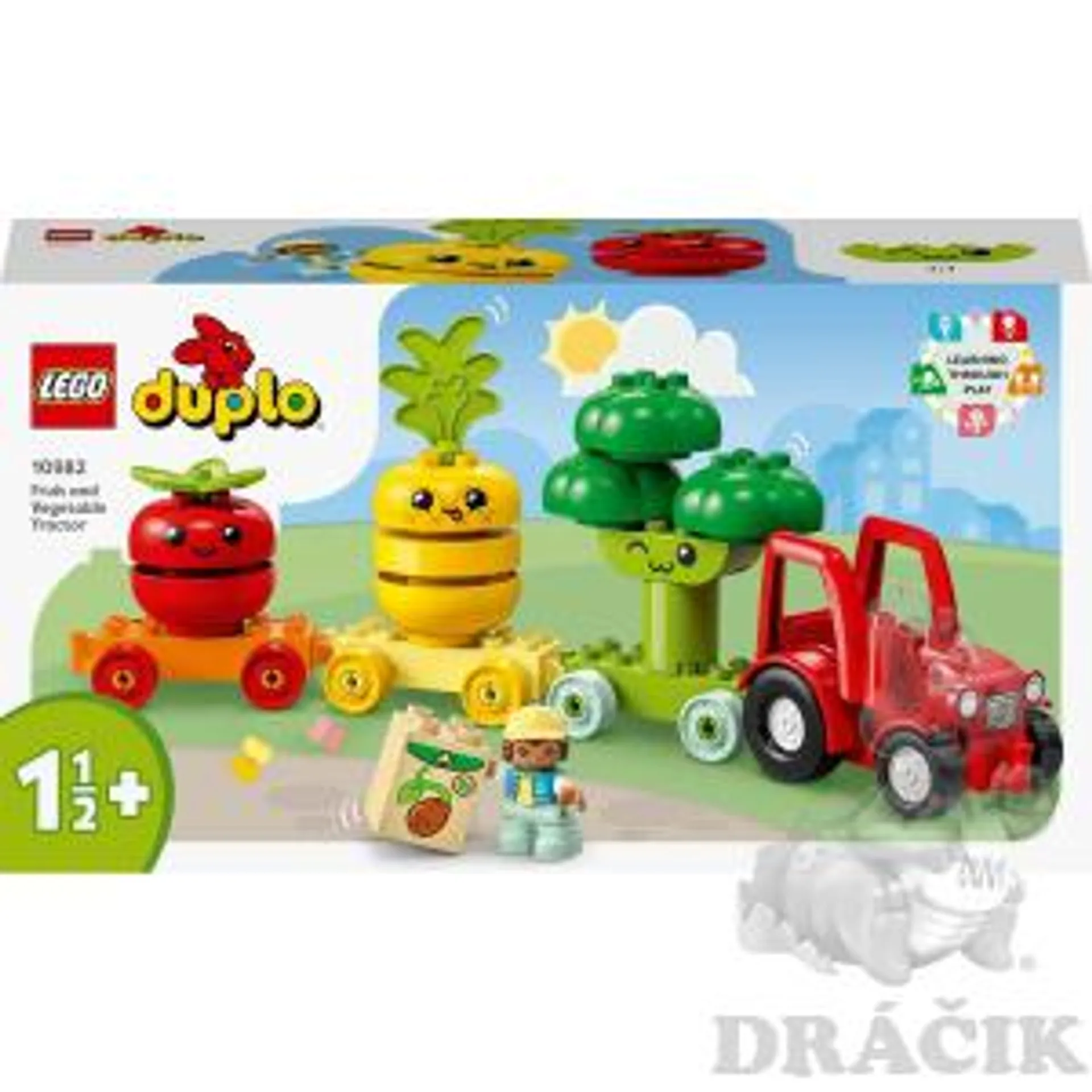 10982 Lego Duplo- Traktor so zeleninou a ovocím