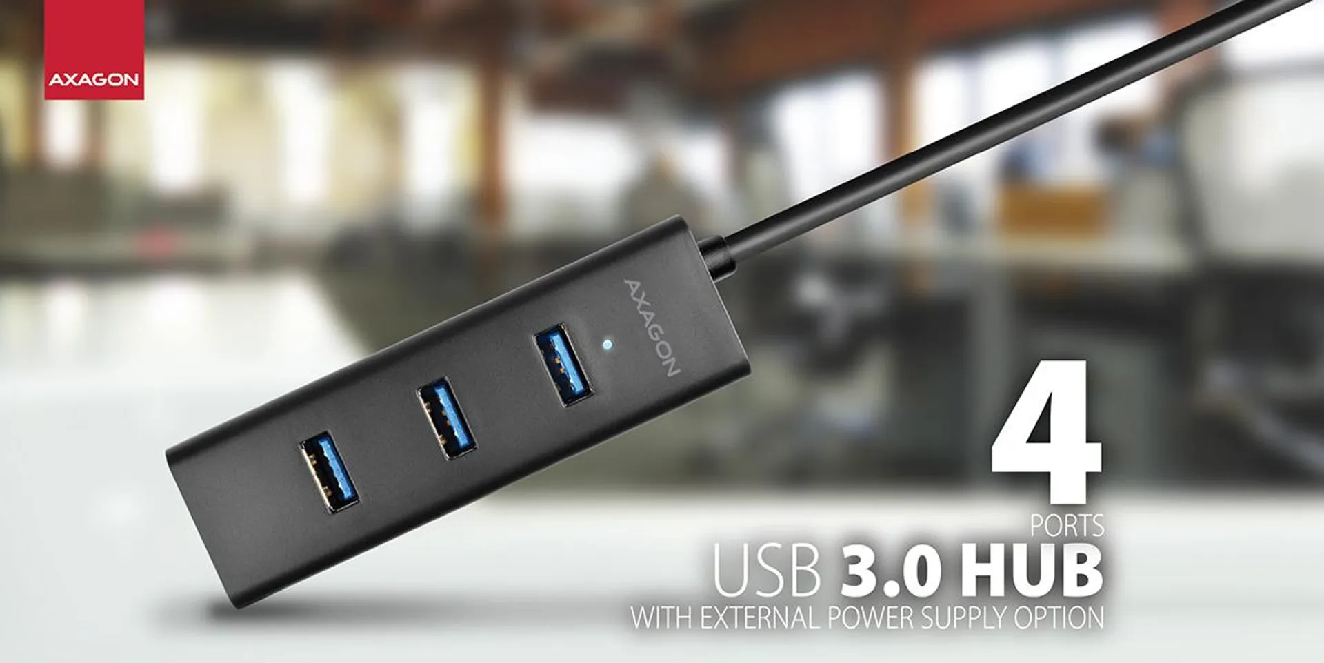 AXAGON HUE-S2B 4x USB3.0 Charging hub