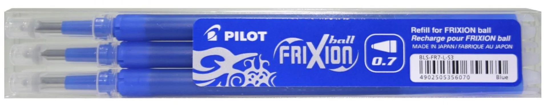 PILOT náplň Frixion 0,7 mm - modrá 3 ks