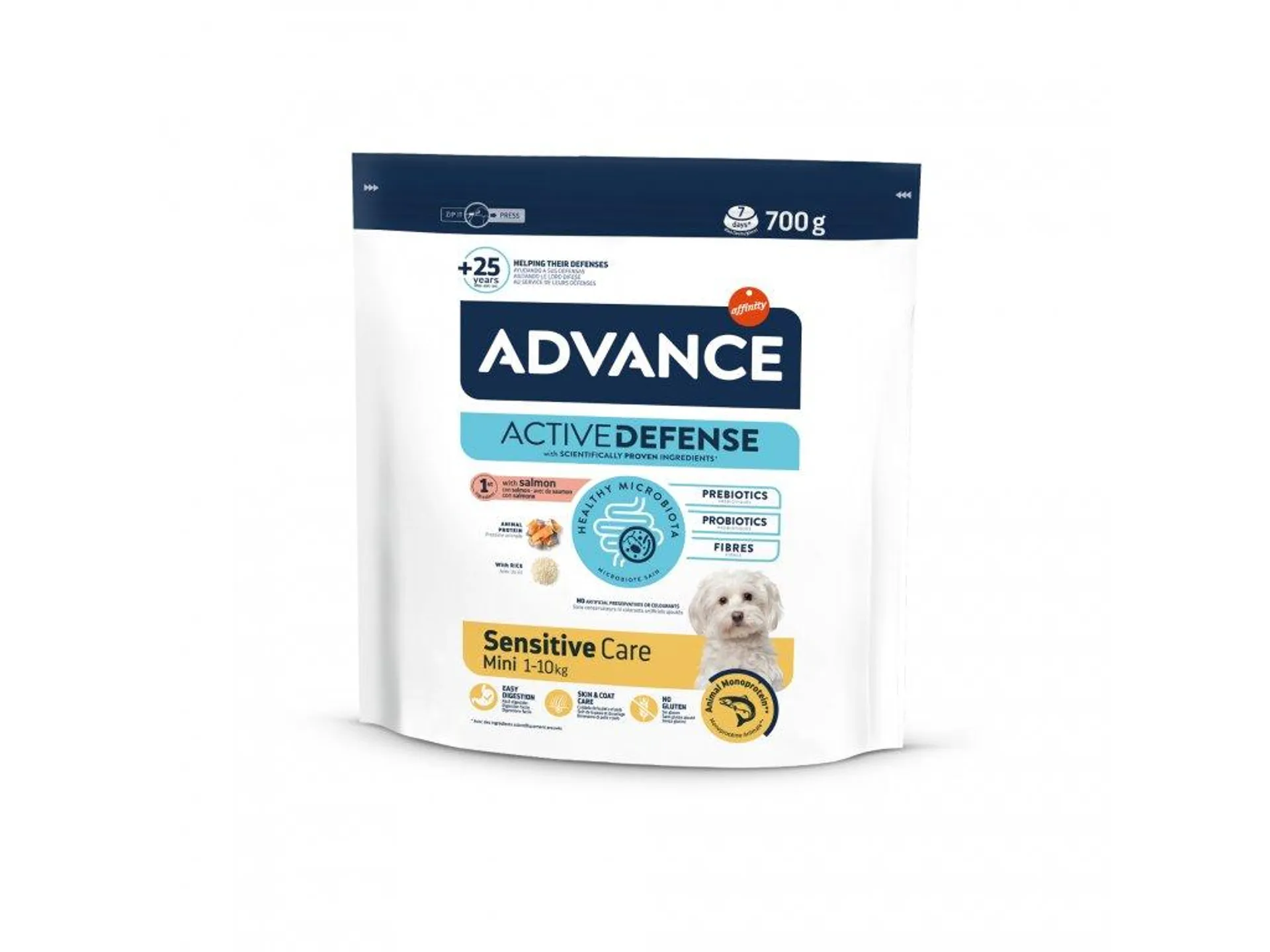 Advance adult mini sensitive losos a ryze 700g