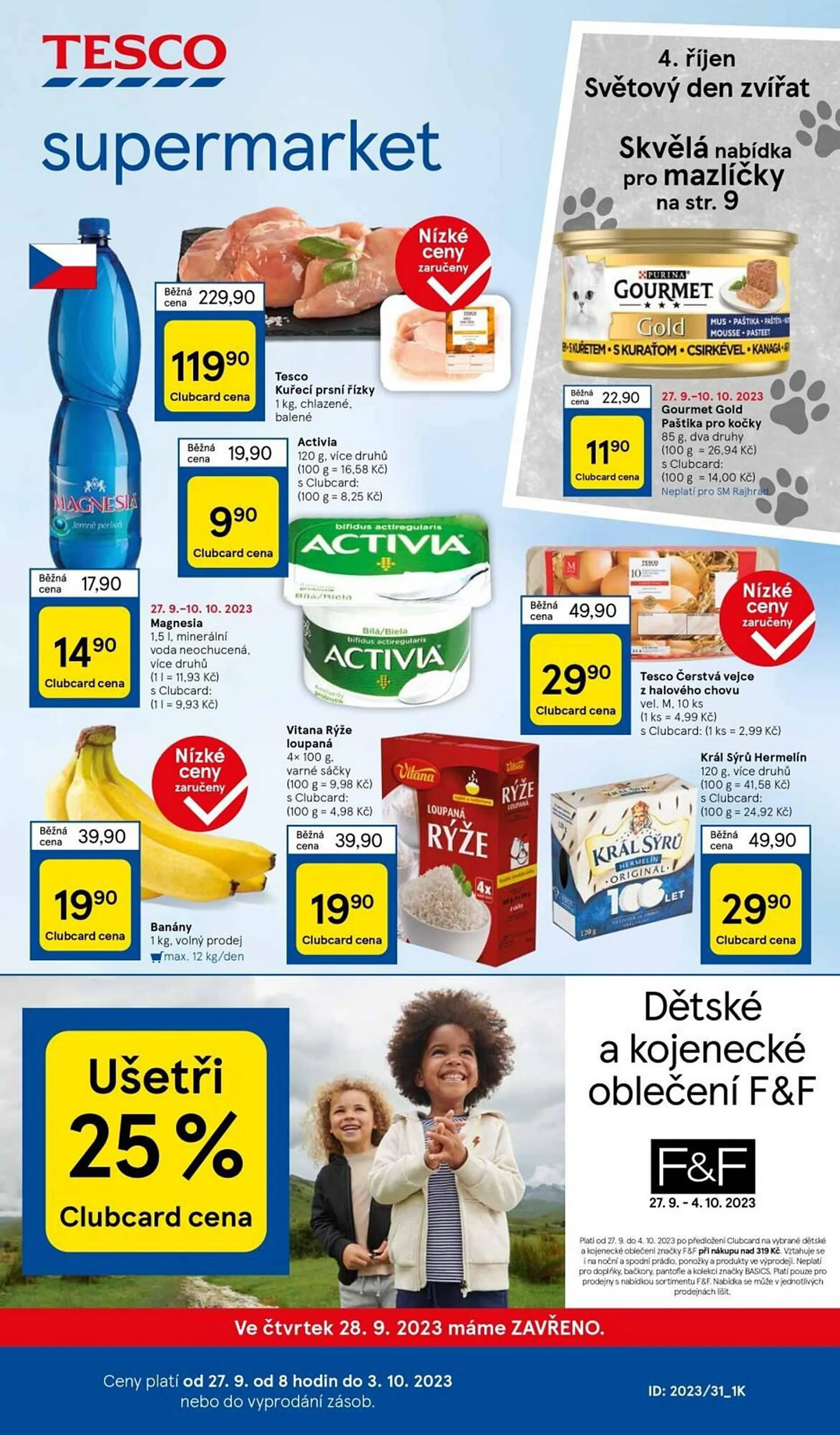 Tesco leták - 27. září 3. října 2023 - Page 1