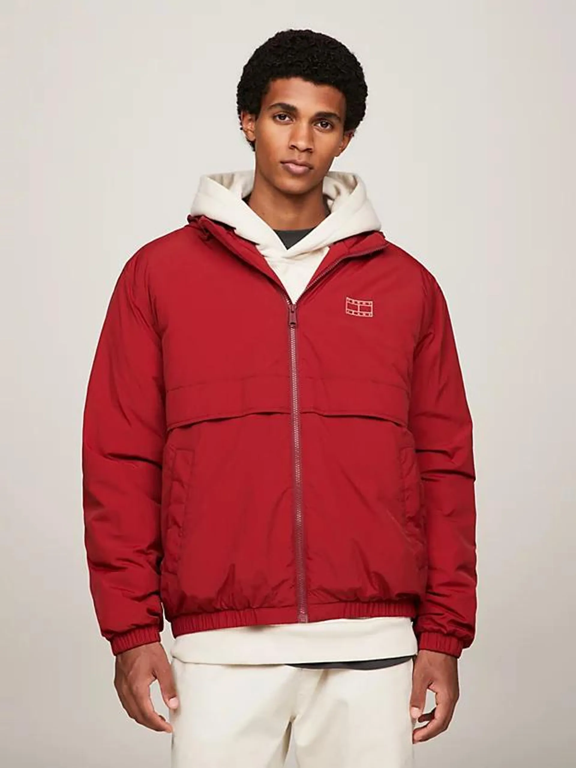 Tonal Logo Hooded Jacket