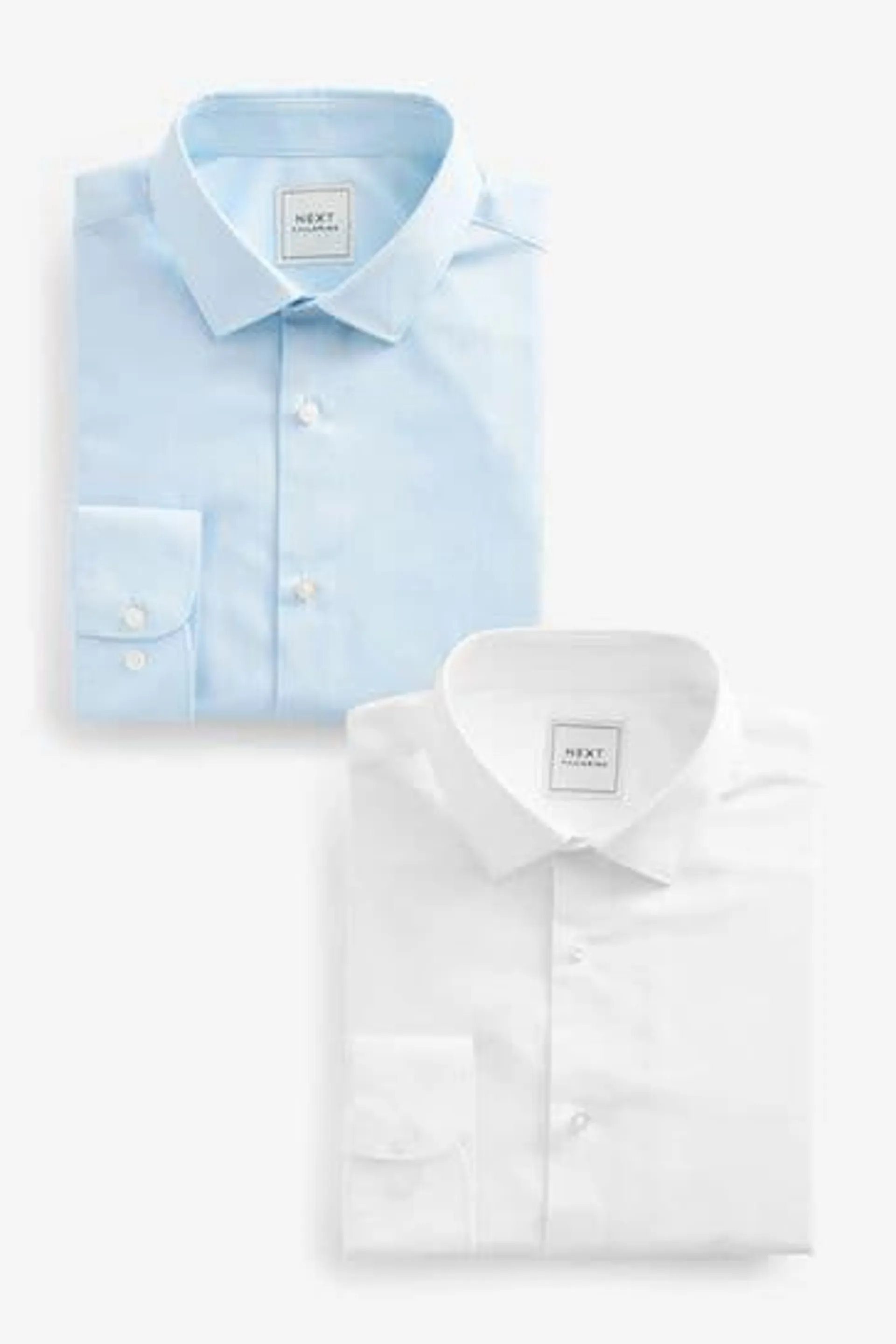 Easy Care Single Cuff Shirts 2 Pack