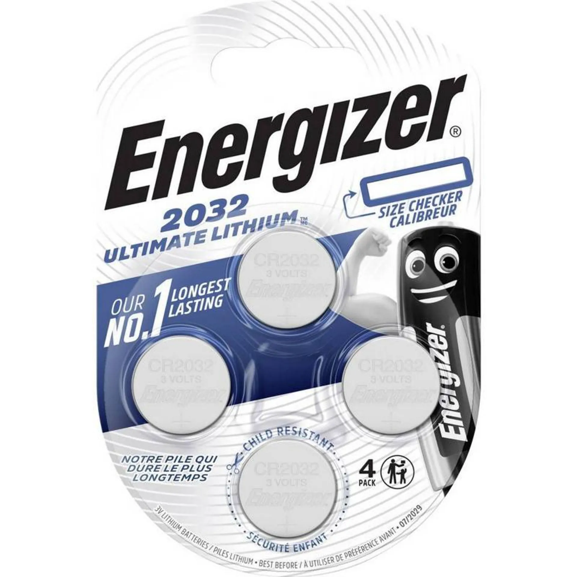 4x Baterie Energizer CR2032 Ultimate Lithium