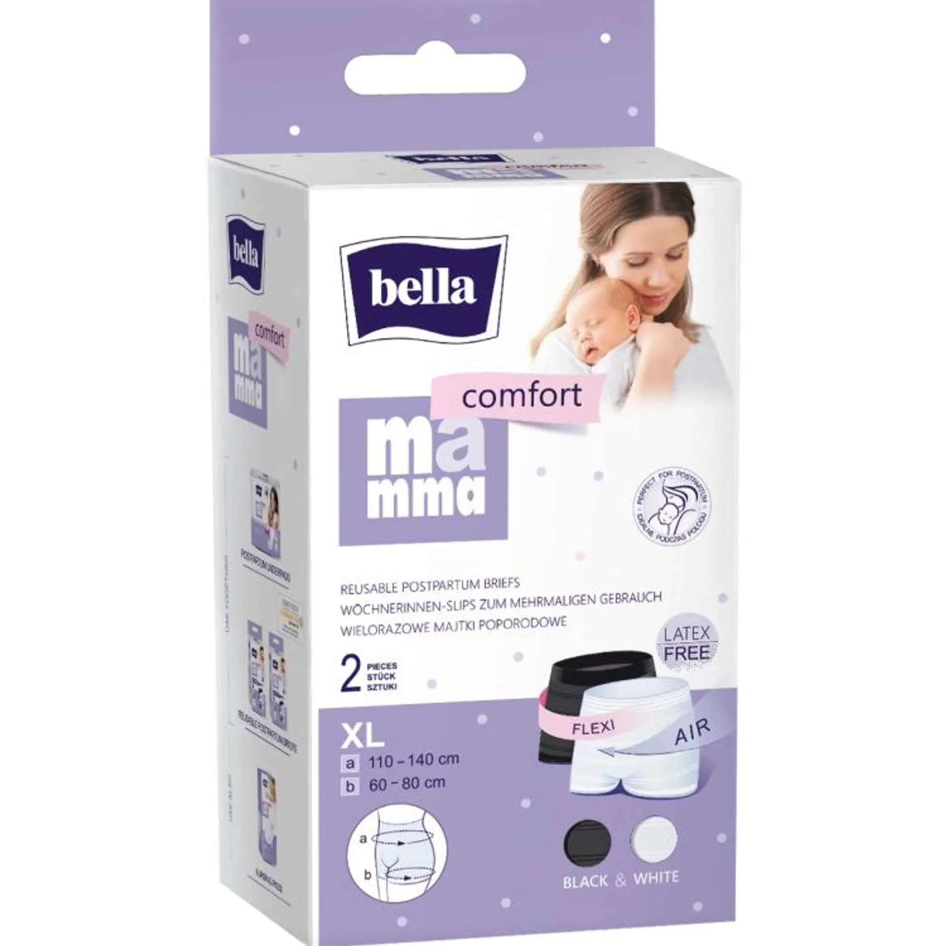 Bella Mamma Comfort poporodní kalhotky, velikost XL, 2 ks