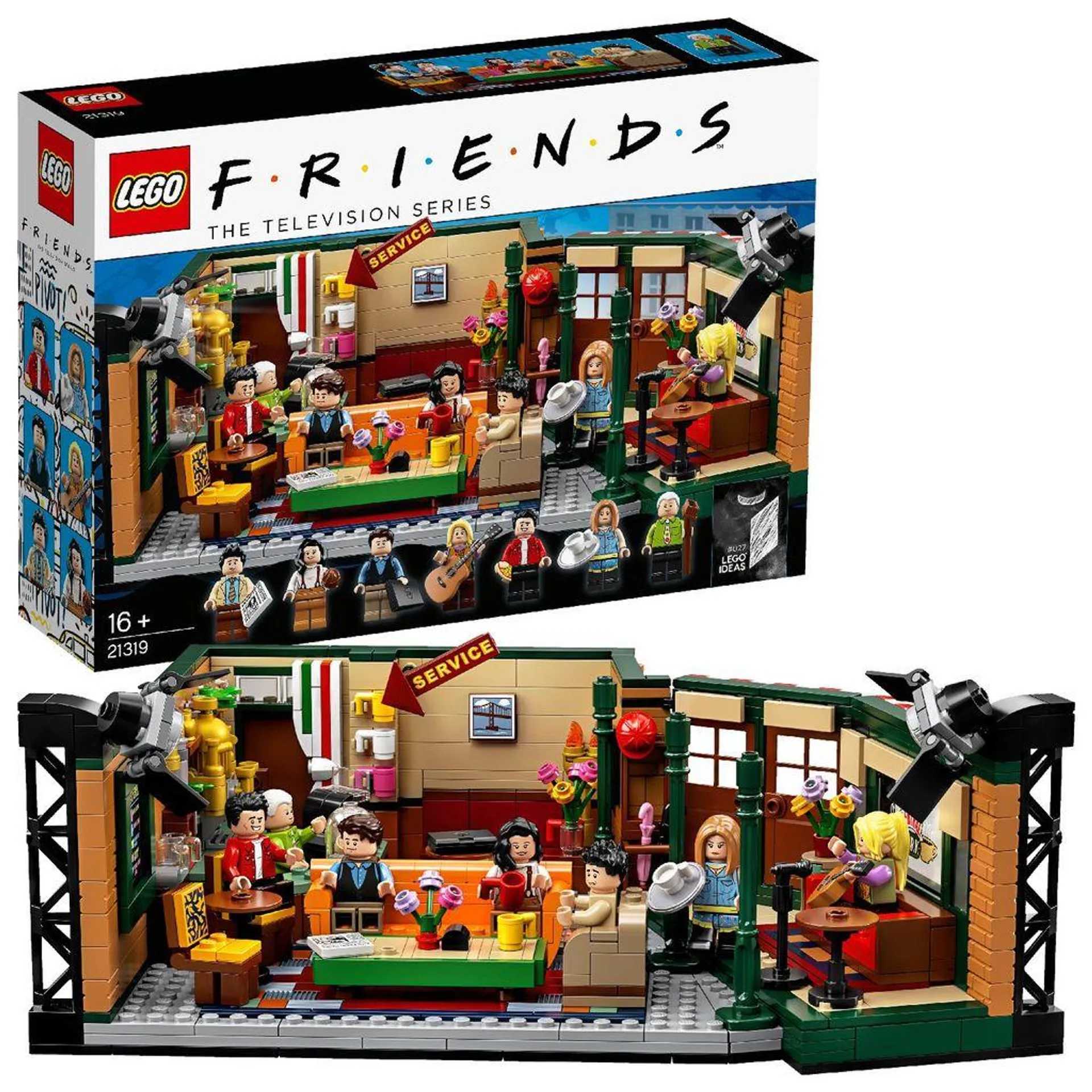 LEGO 21319 Ideas Kavárna FRIENDS "Central Perk" pro dospělé a fanoušky kultovního seriálu, stavebnice se 7 minifigurkami, sada k 25. výročí