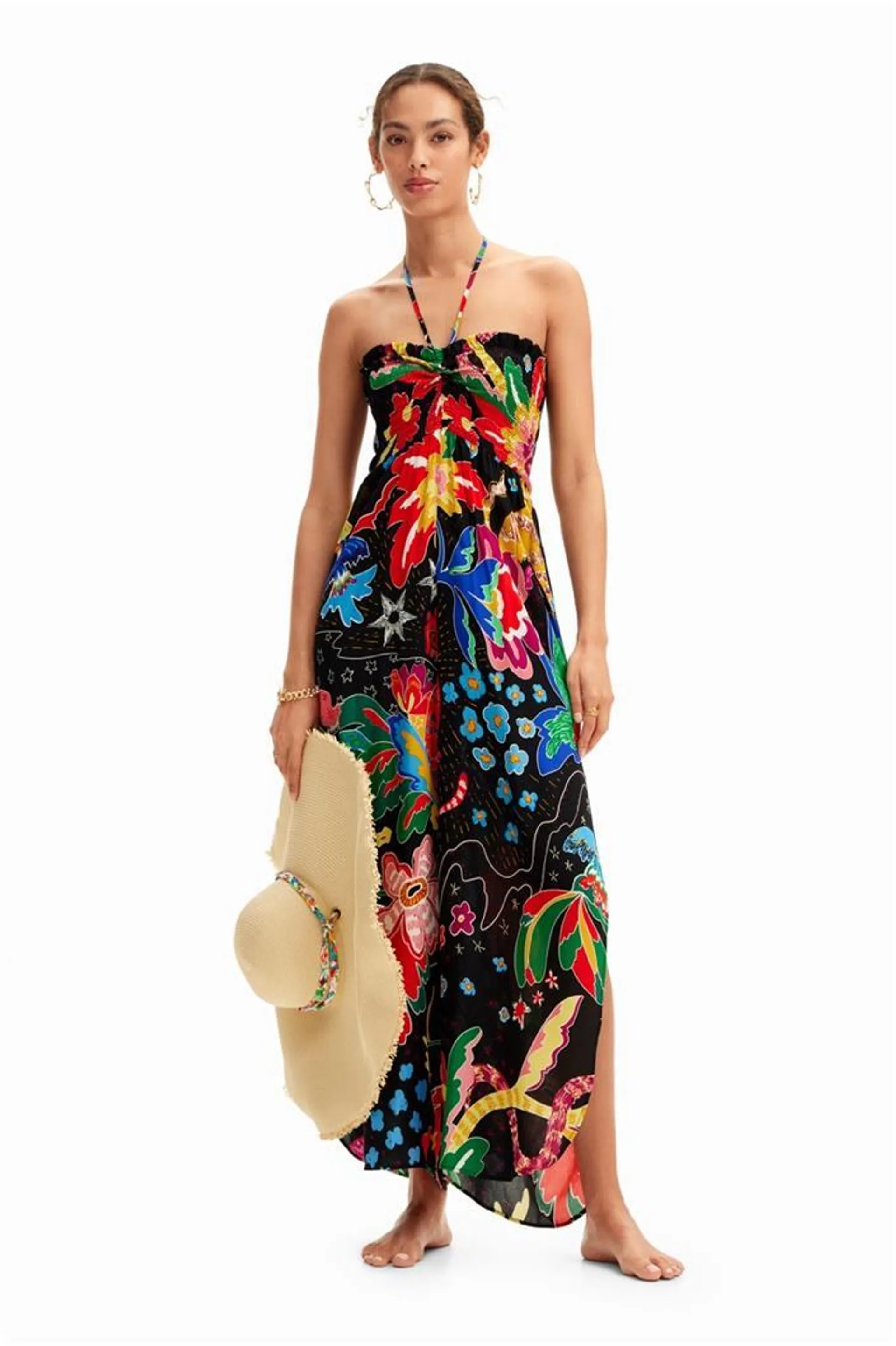 overal Desigual Jungle Jumpsuit negro