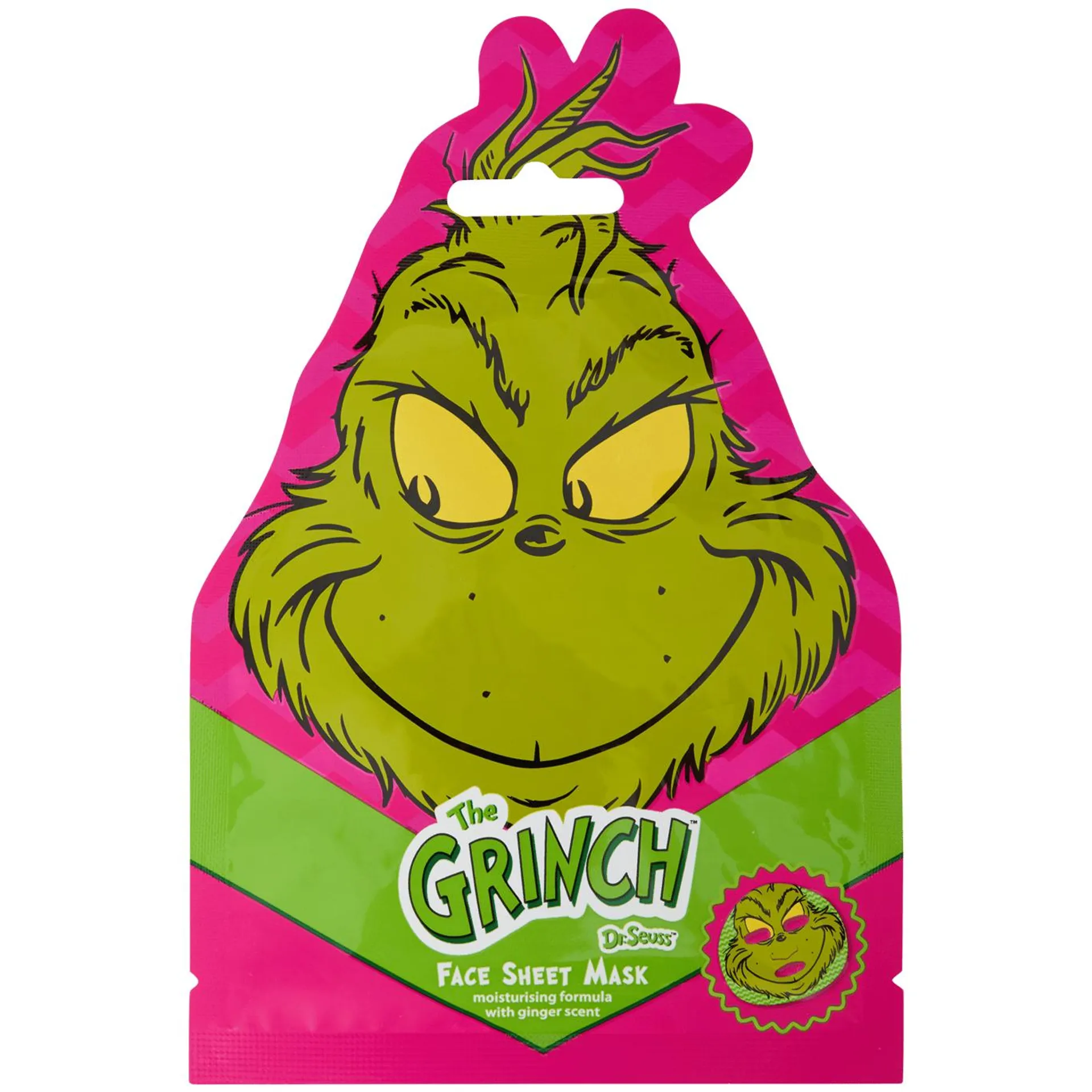 Pleťová maska Grinch