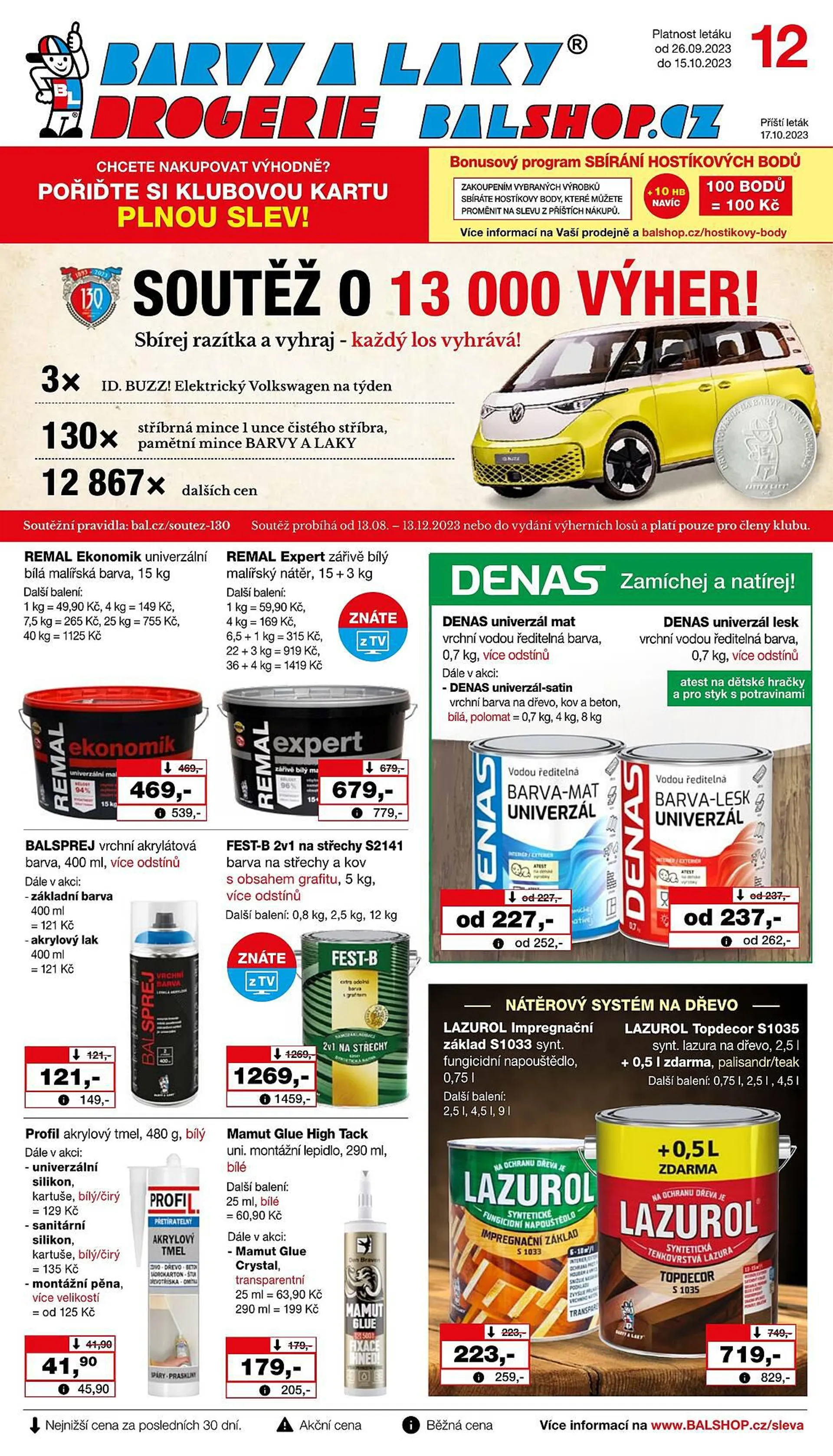 Barvy a laky drogerie leták - 26. září 15. října 2023 - Page 1