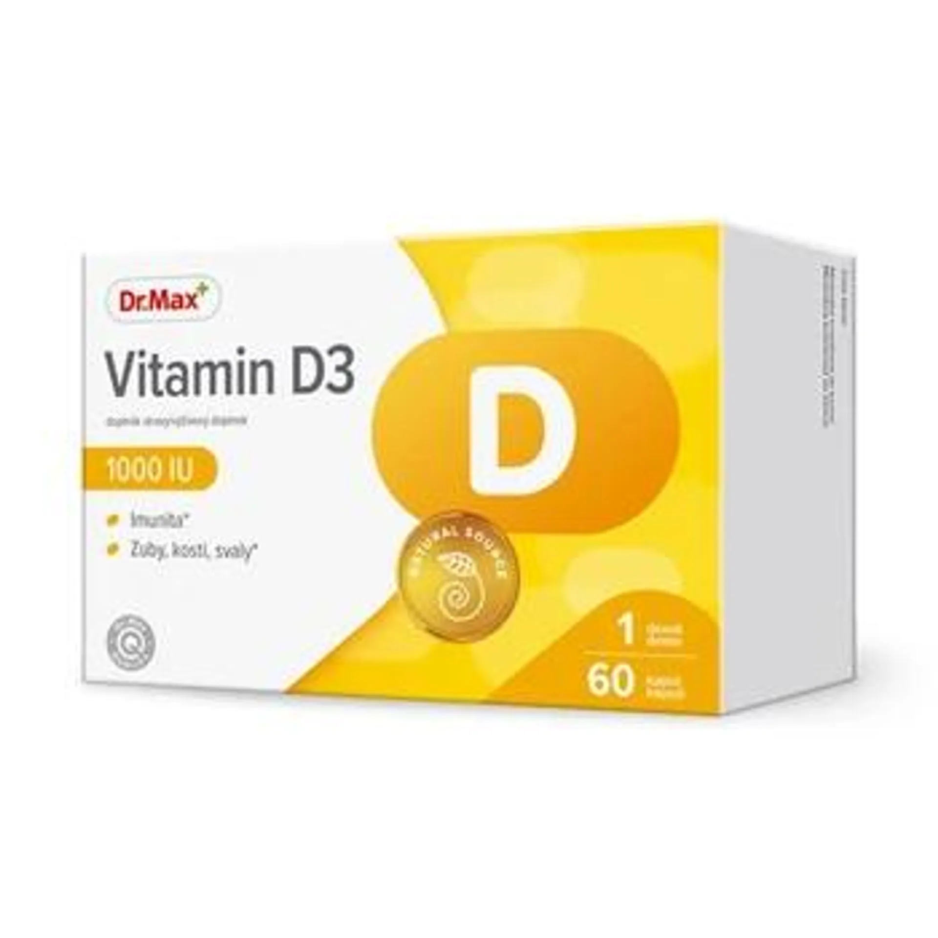 Dr. Max Vitamin D3 1000 I.U. 60 kapslí