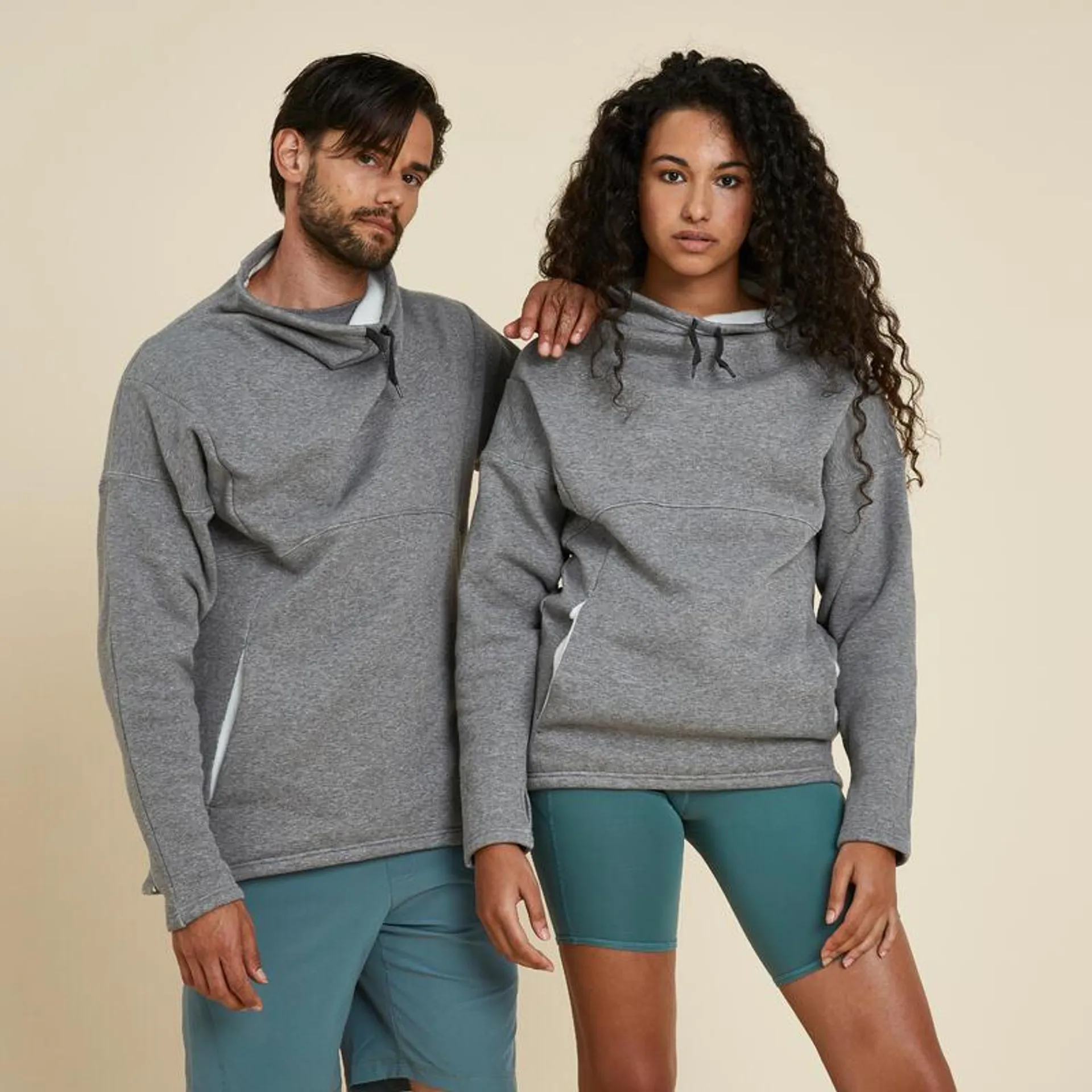 Sudadera Yoga Unisex Gris Cálida