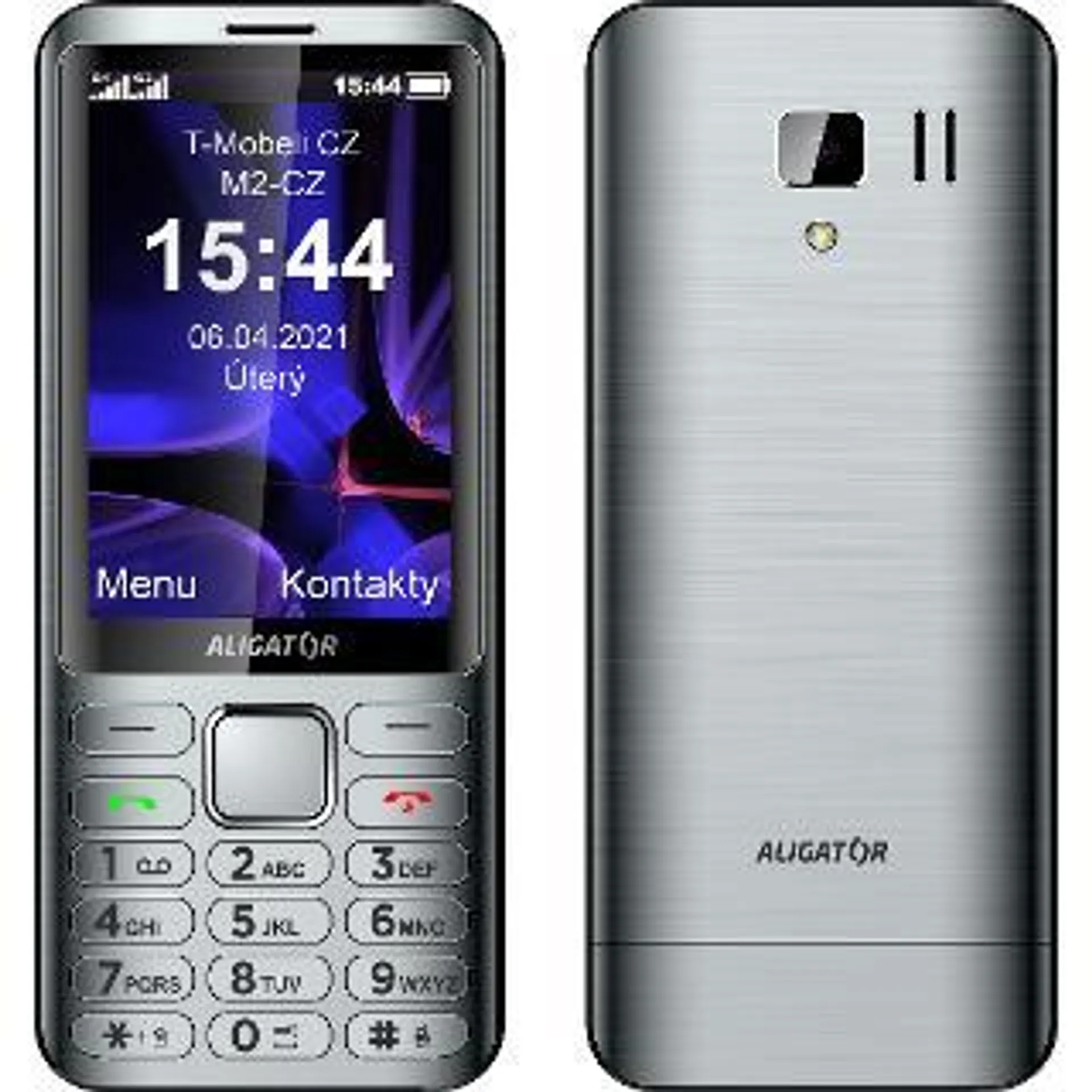 Aligator D950 Dual sim stříbrný