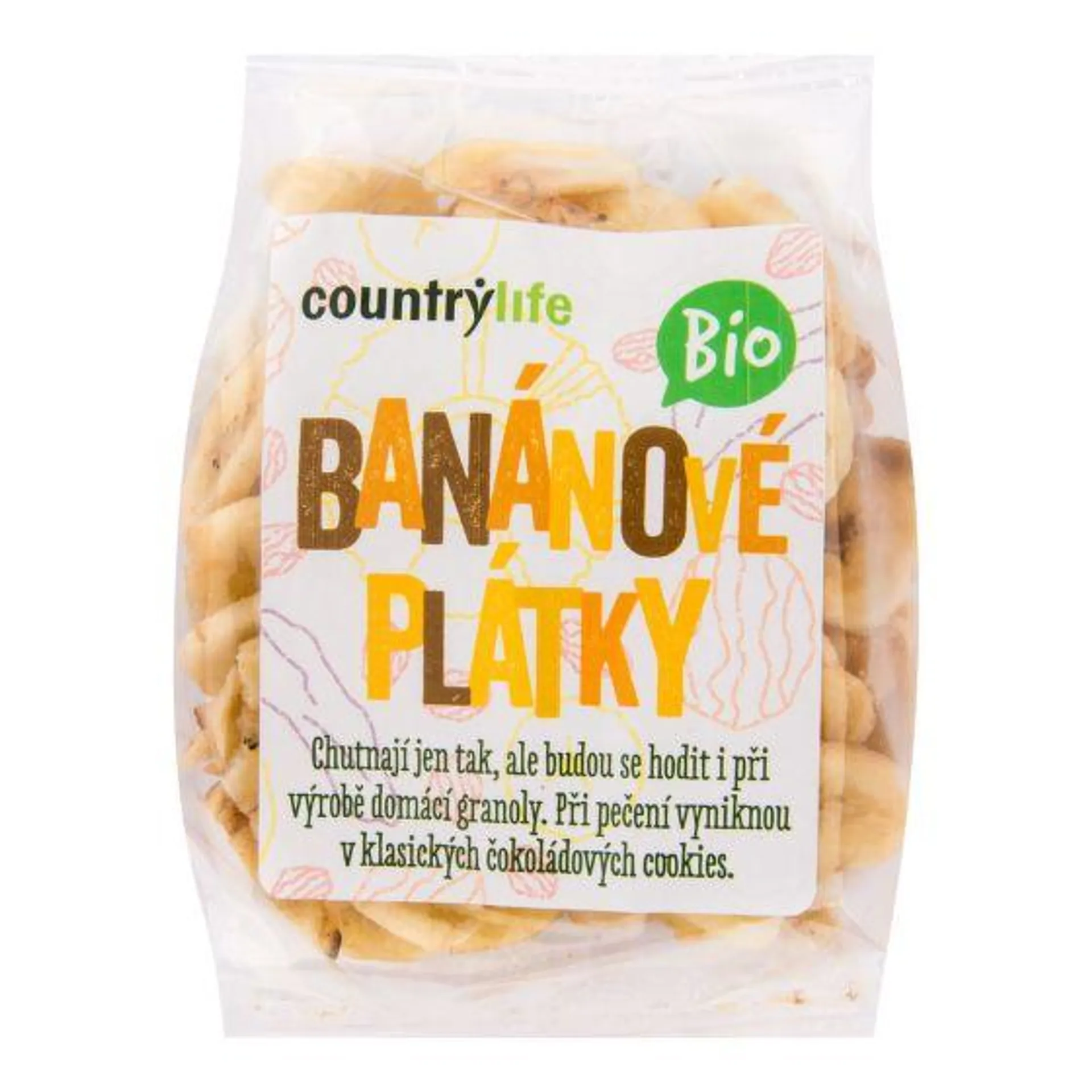 Banánové plátky 100 g BIO COUNTRY LIFE