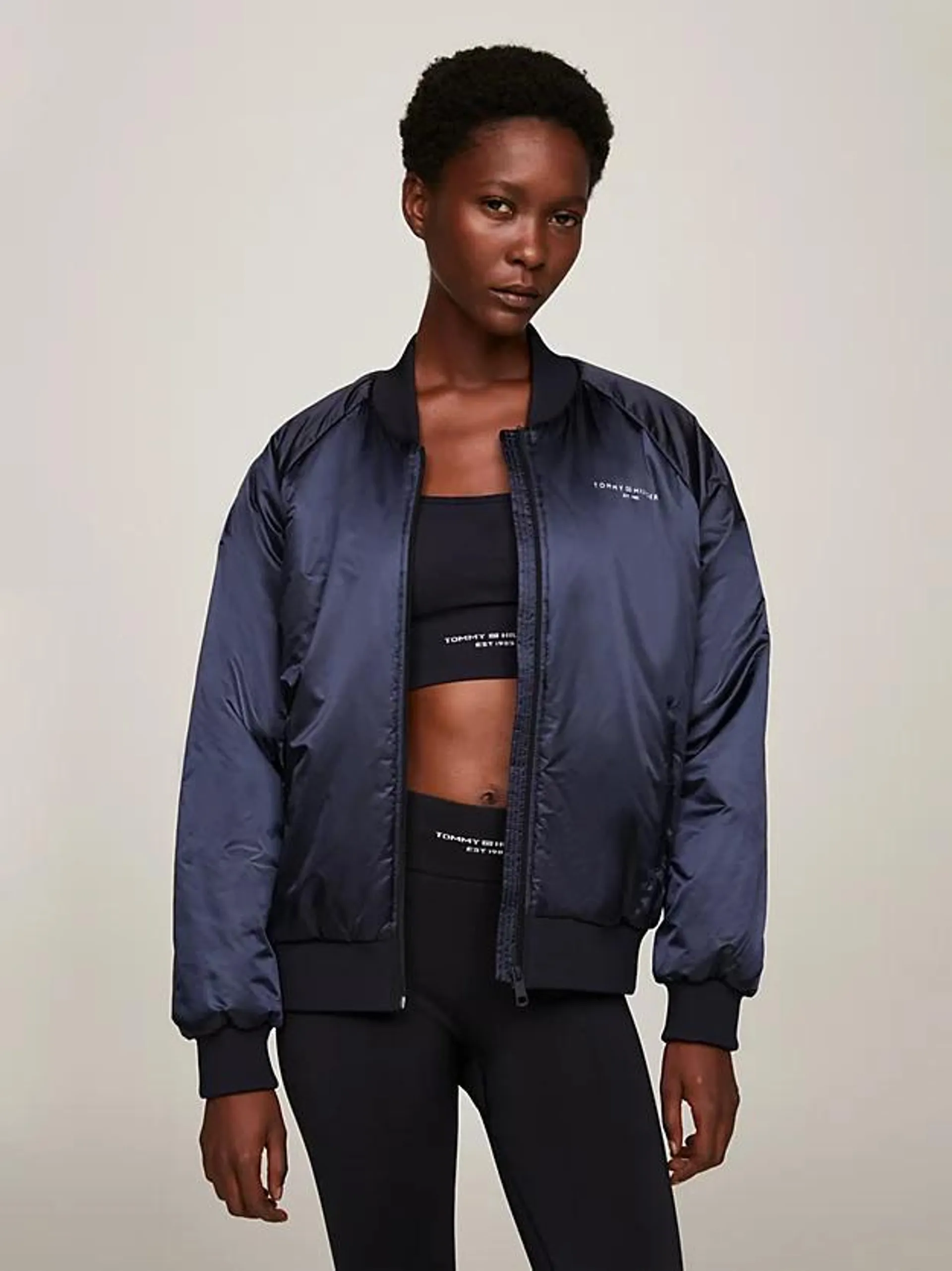 Sport Essential Signature Padded Bomber Jacket