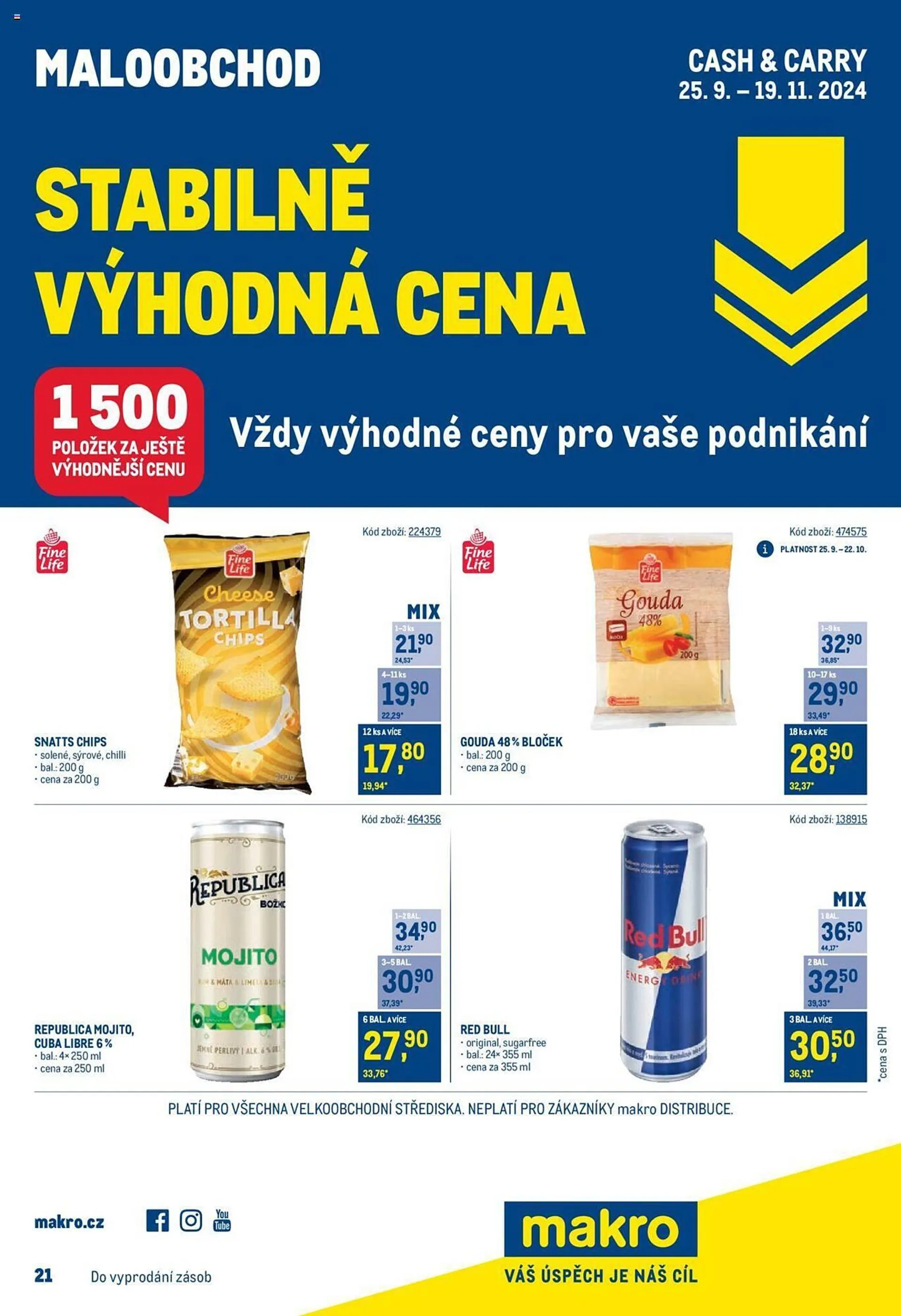 Makro leták - 25. září 19. listopadu 2024 - Page 1