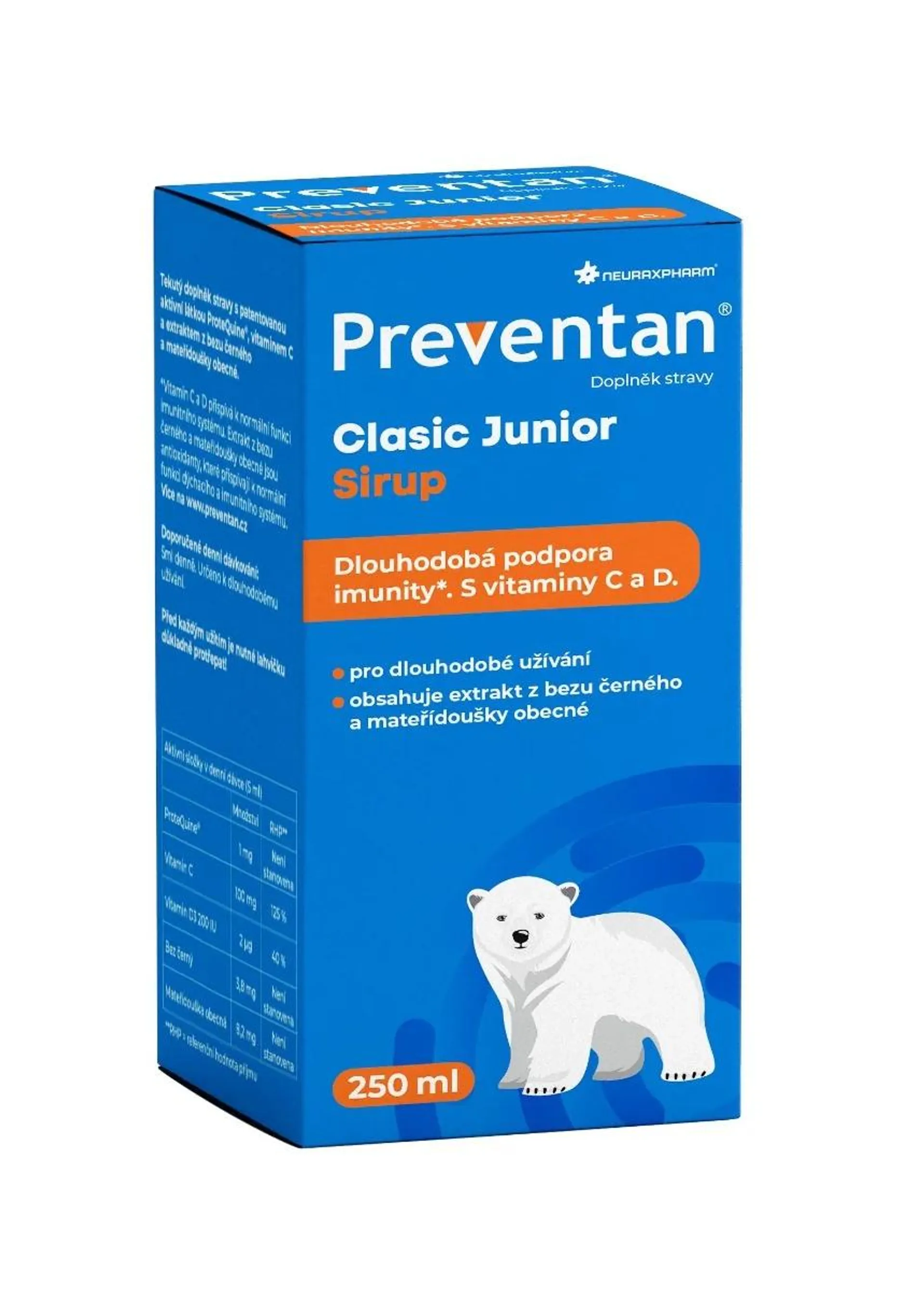 Preventan Clasic Junior sirup 250 ml