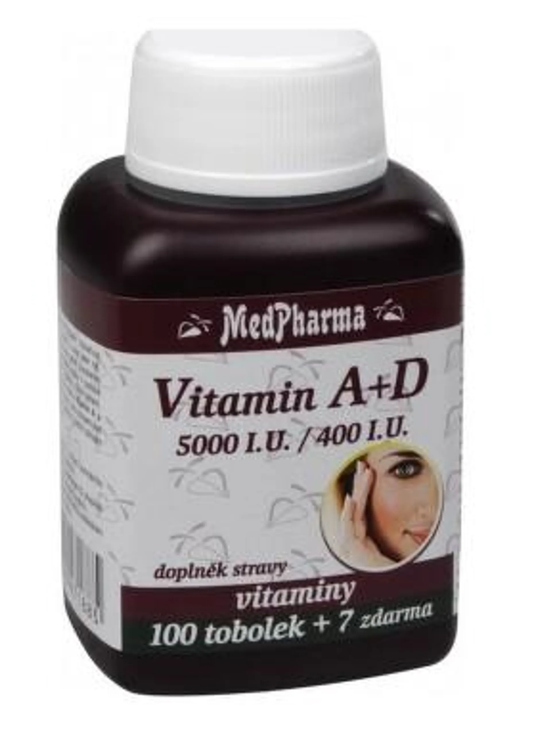 MedPharma Vitamín A+D (5000 I.U./400 I.U.) tob.107