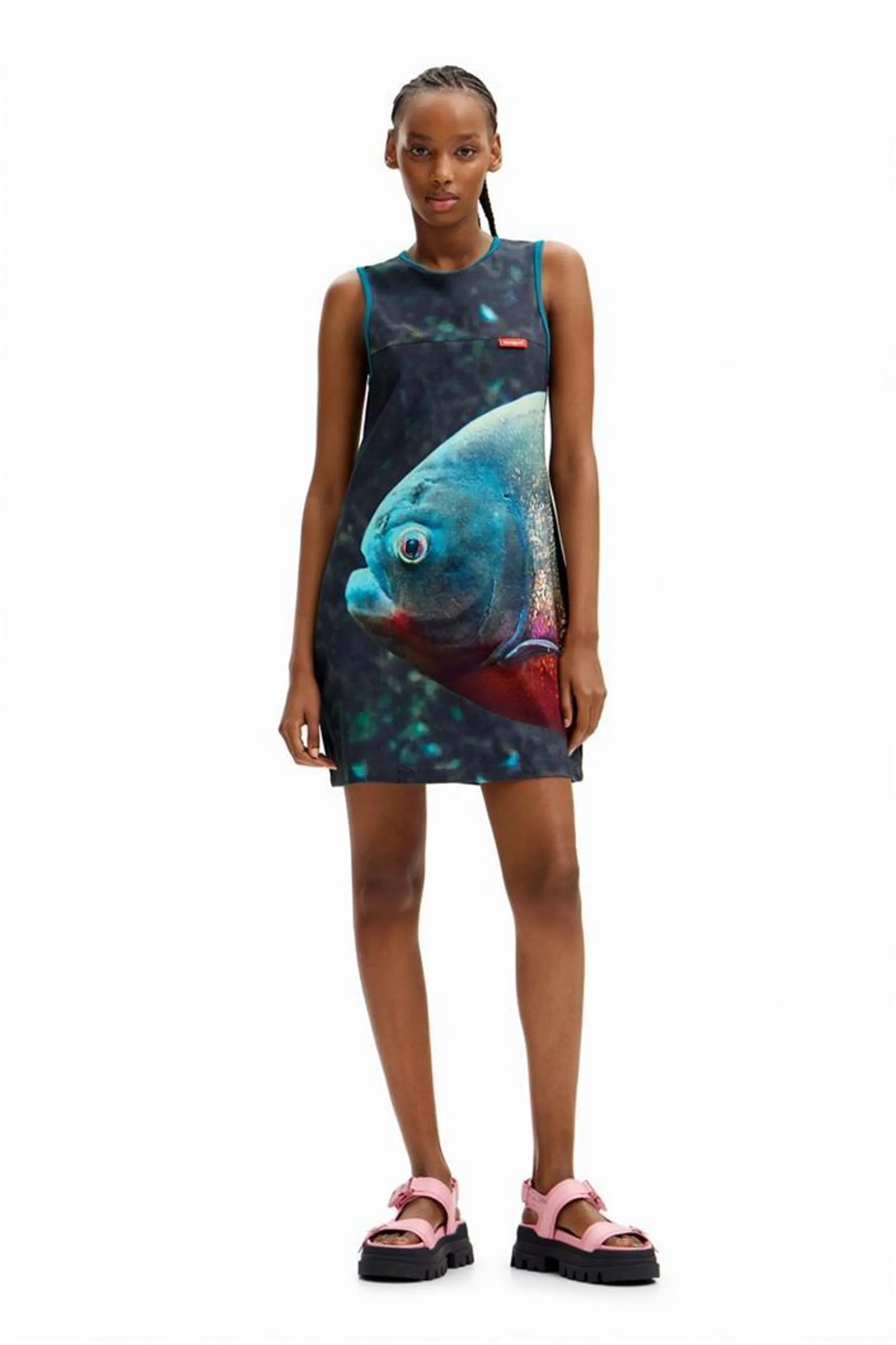 šaty Desigual Piranha-Tyler negro