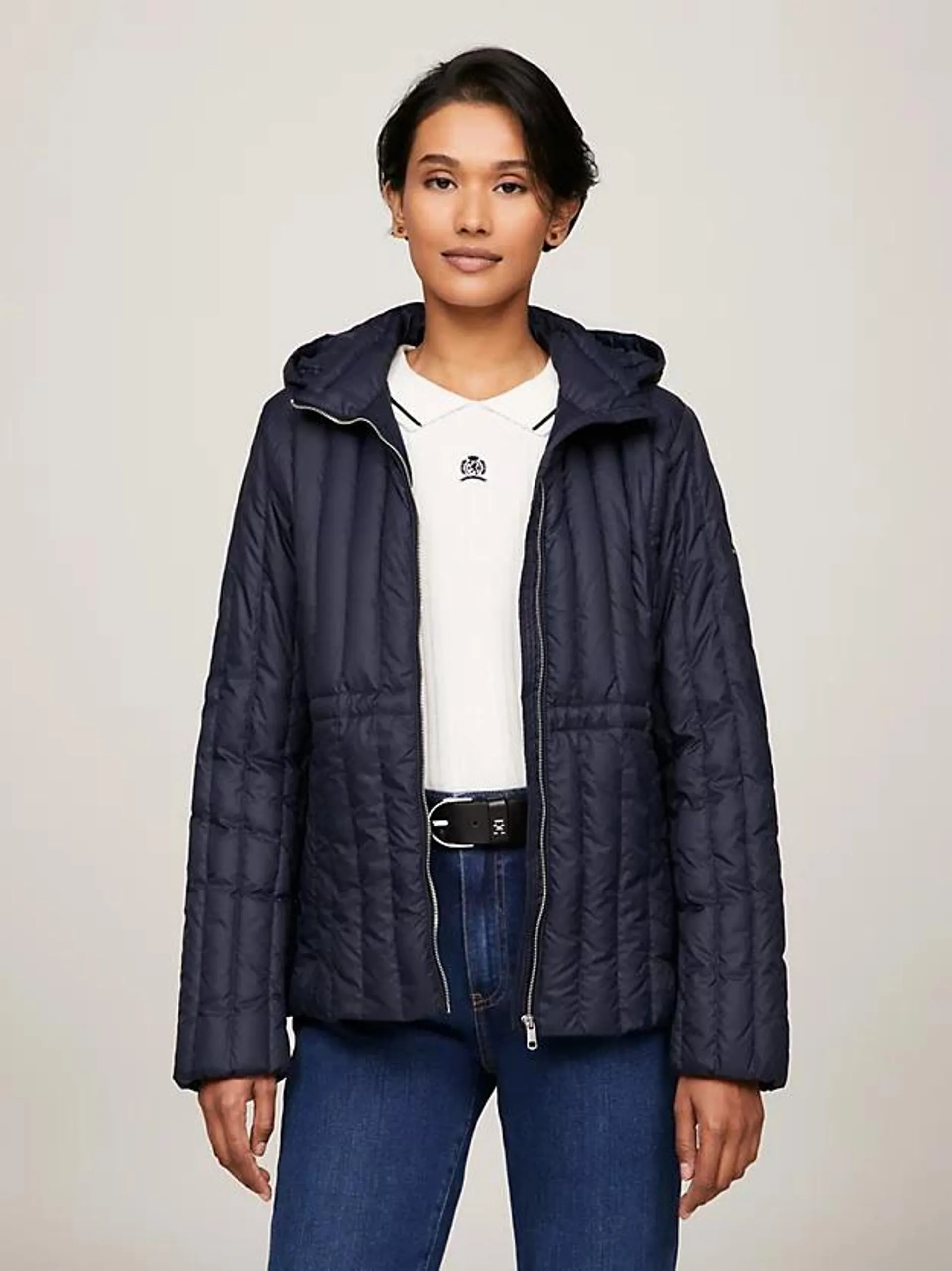 Quilted Hooded Padded Jacket